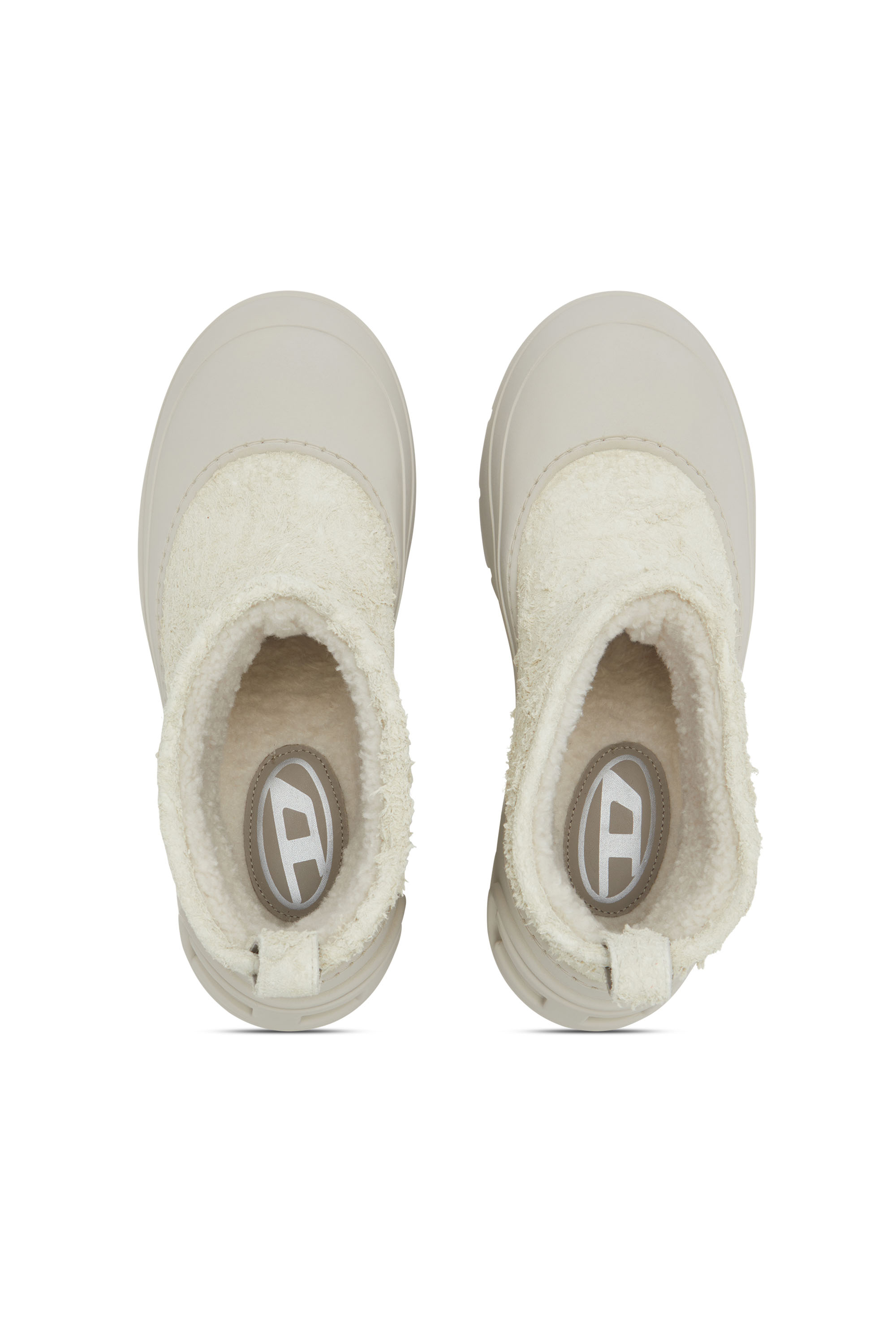 Diesel - D-DONALD MONTONE, Herren D-Donald-Klobige Stiefeletten mit Stollensohle in Weiß/Grau - 4