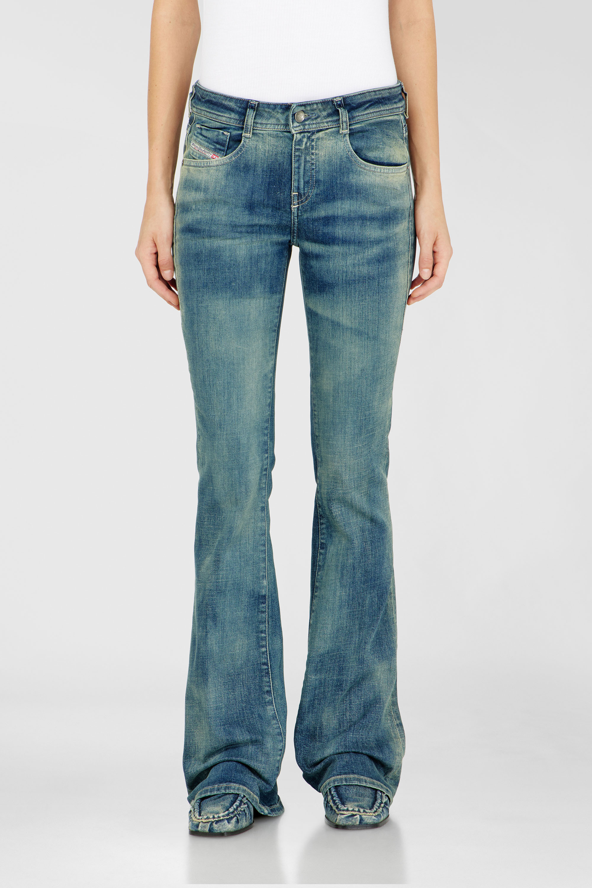 Diesel - Damen Bootcut Jeans 1969 D-Ebbey 09P41, Mittelblau - 2