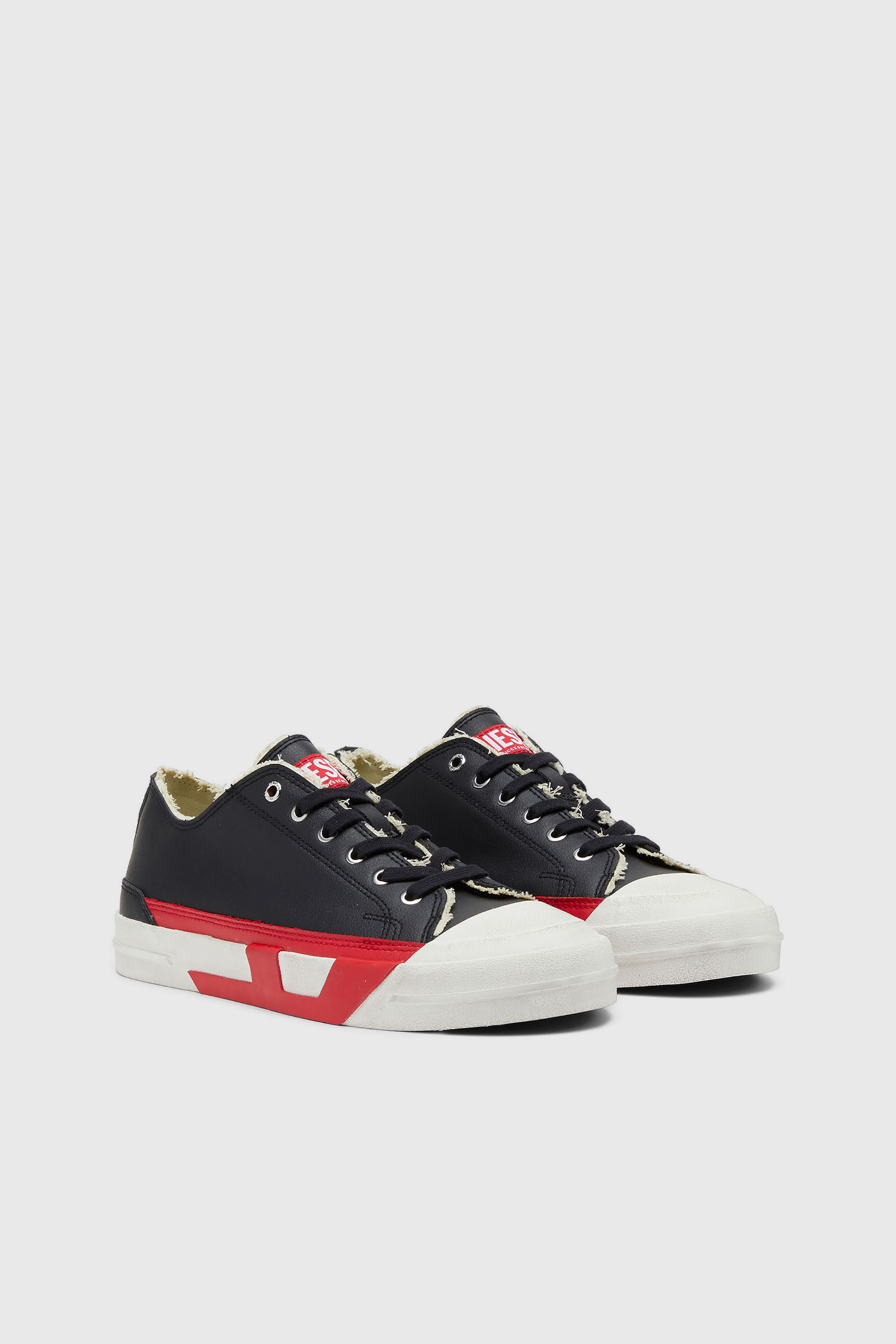 Diesel - S-D-VERSE LOW II, Herren S-D-Verse Logo-Sneaker in Schwarz/Rot - 2