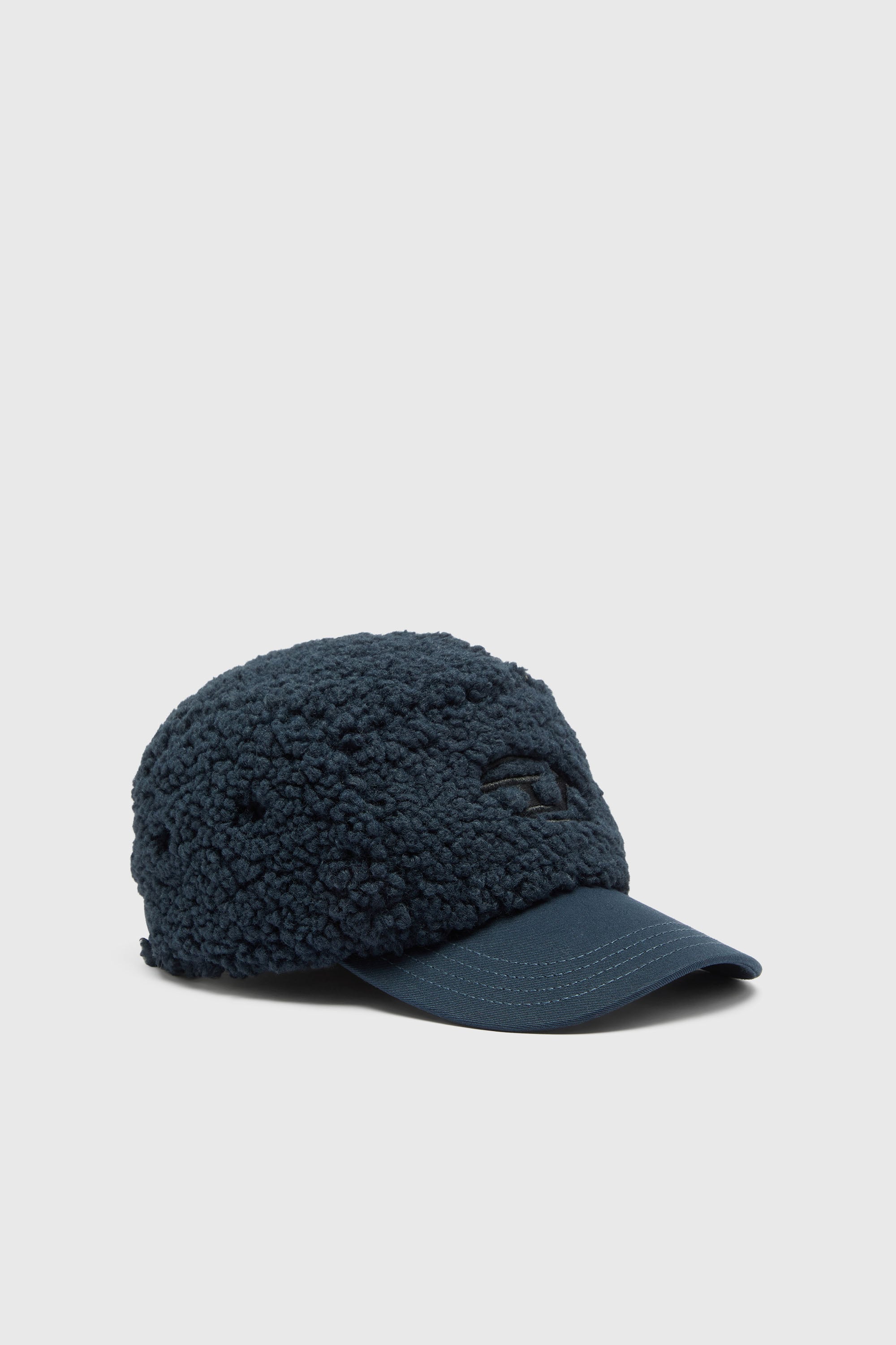 Diesel - C-TED, Herren Sherpa-Baseballcap mit Oval D Stickerei in Dunkelblau - 1