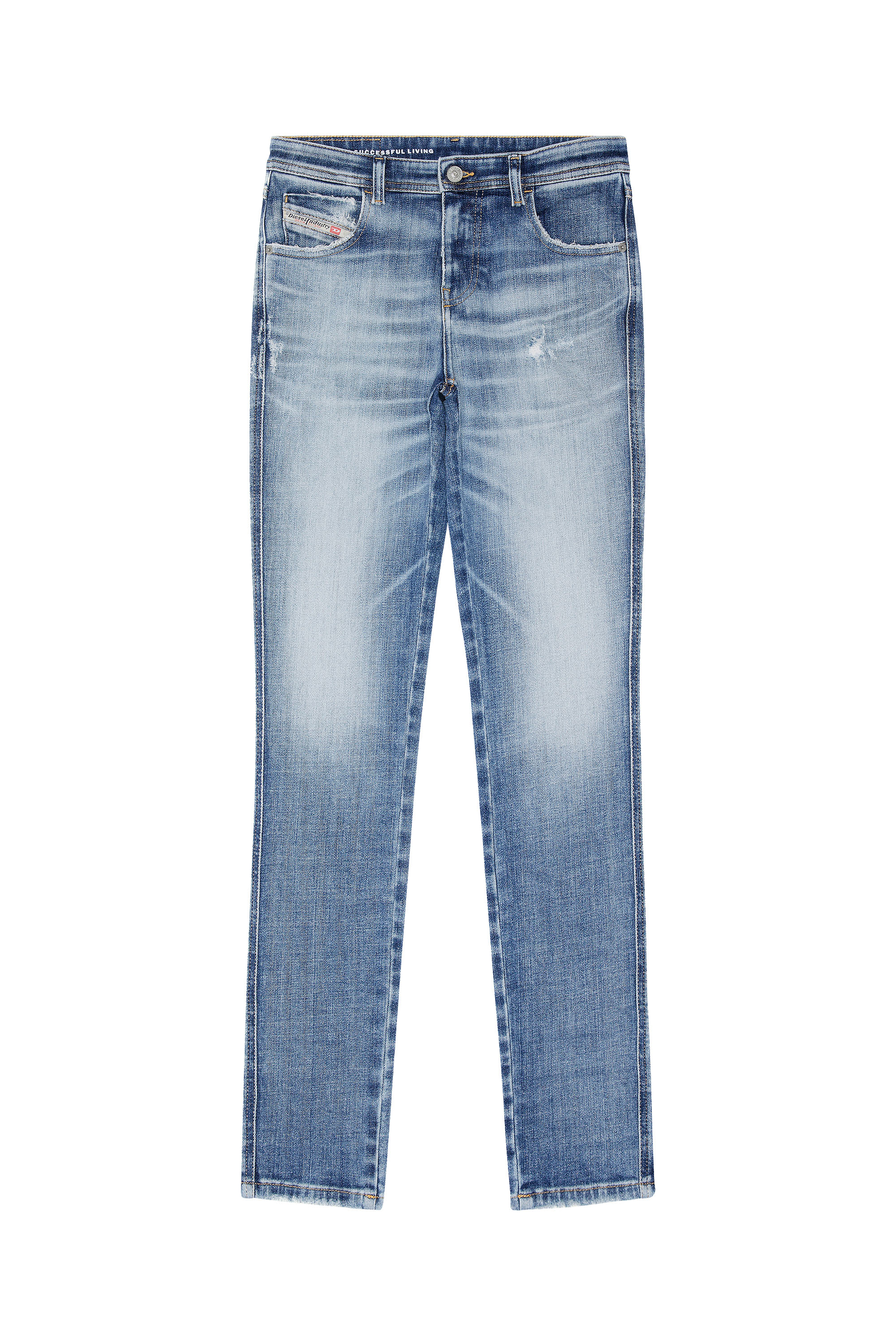 Diesel - Skinny Jeans 2015 Babhila 09G35, Mittelblau - Image 3