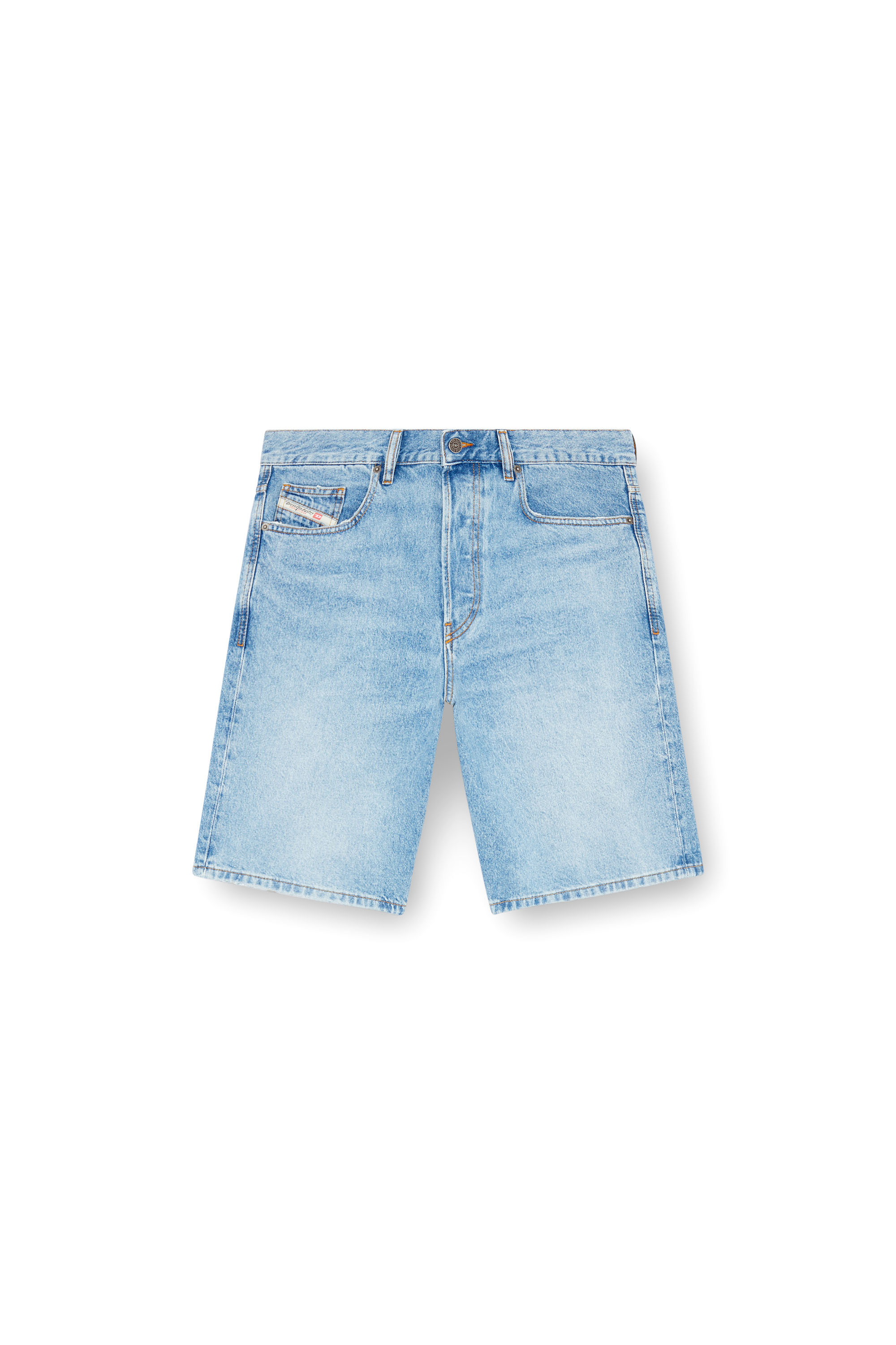 Diesel - REGULAR-SHORT, Herren Shorts aus Denim in Hellblau - 3