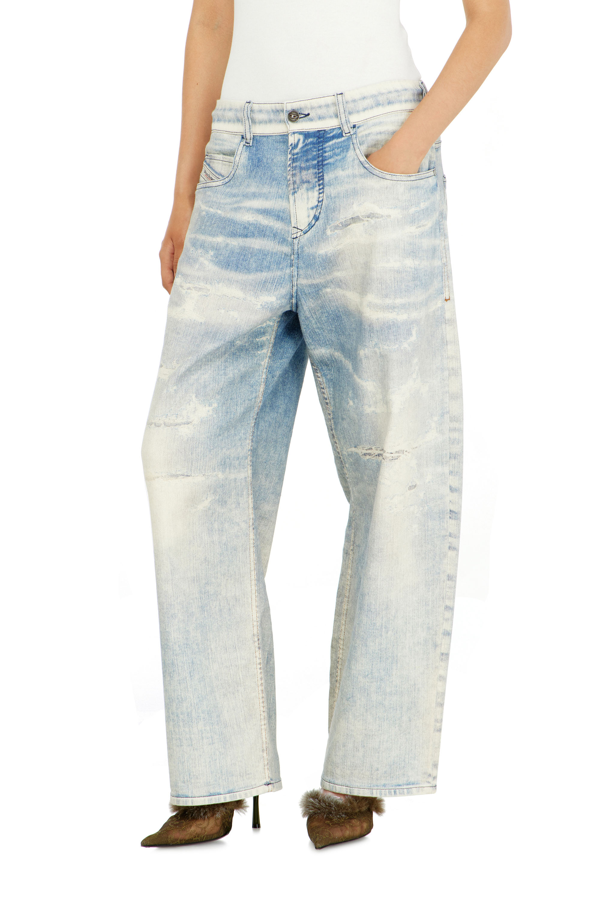 Diesel - Unisex Relaxed 2097 D-Enim-M Joggjeans&reg; 068XM, Hellblau - 1