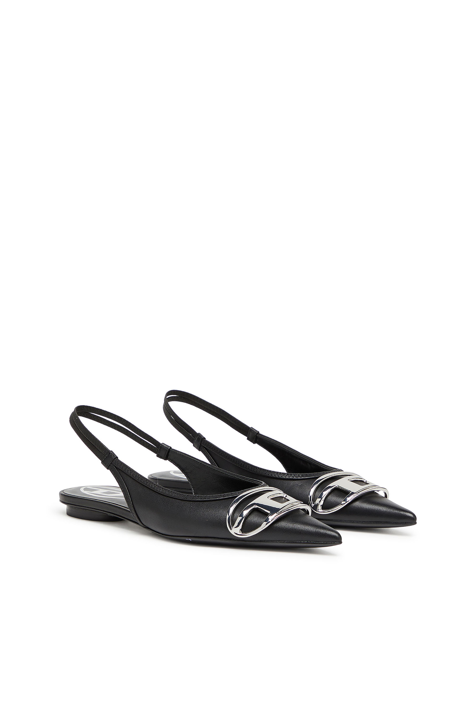 Diesel - D-VENUS SB BAL, Damen D-Venus-Flache Slingback-Schuhe aus Nappa-Leder in Schwarz - 2