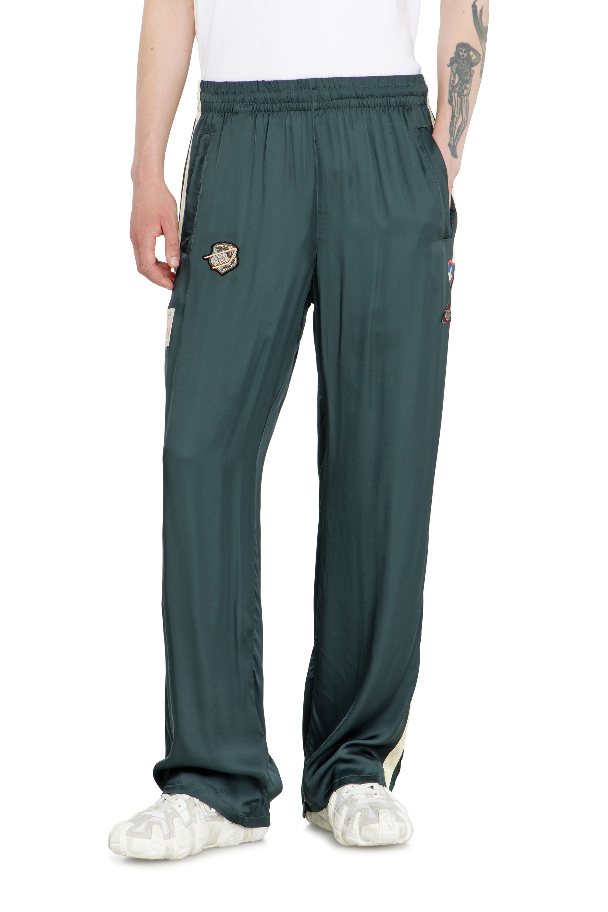 Diesel - P-ANNU, Herren Satinhose mit patches in null - 2