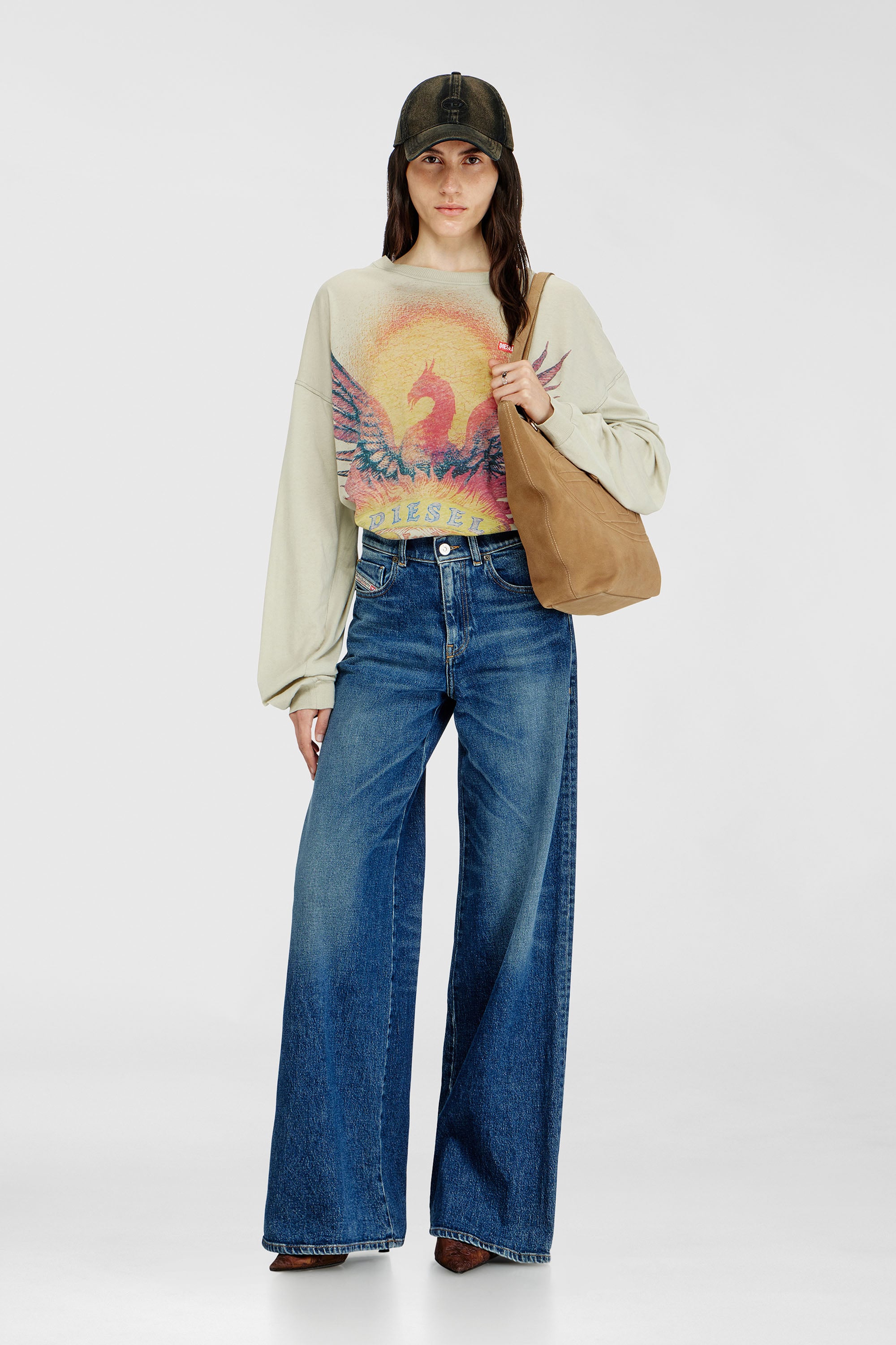 Diesel - Damen Flare Jeans 1978 D-Akemi 09L21, Mittelblau - 1