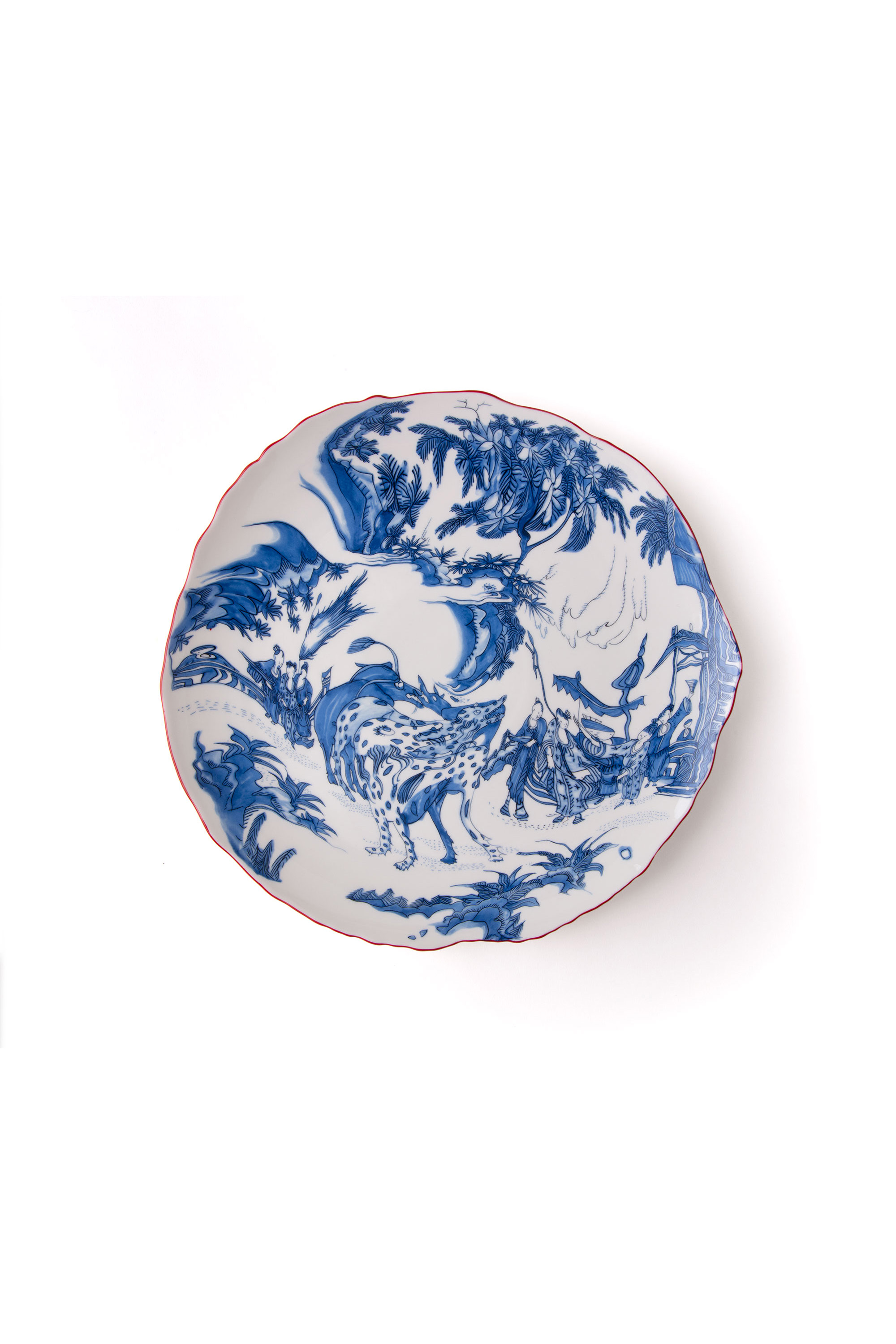 Diesel - 11203 PORCELAIN DINNER PLATE "CLASSIC ON, Unisex Speiseteller aus Porzellan in Weiss/Blau - 1