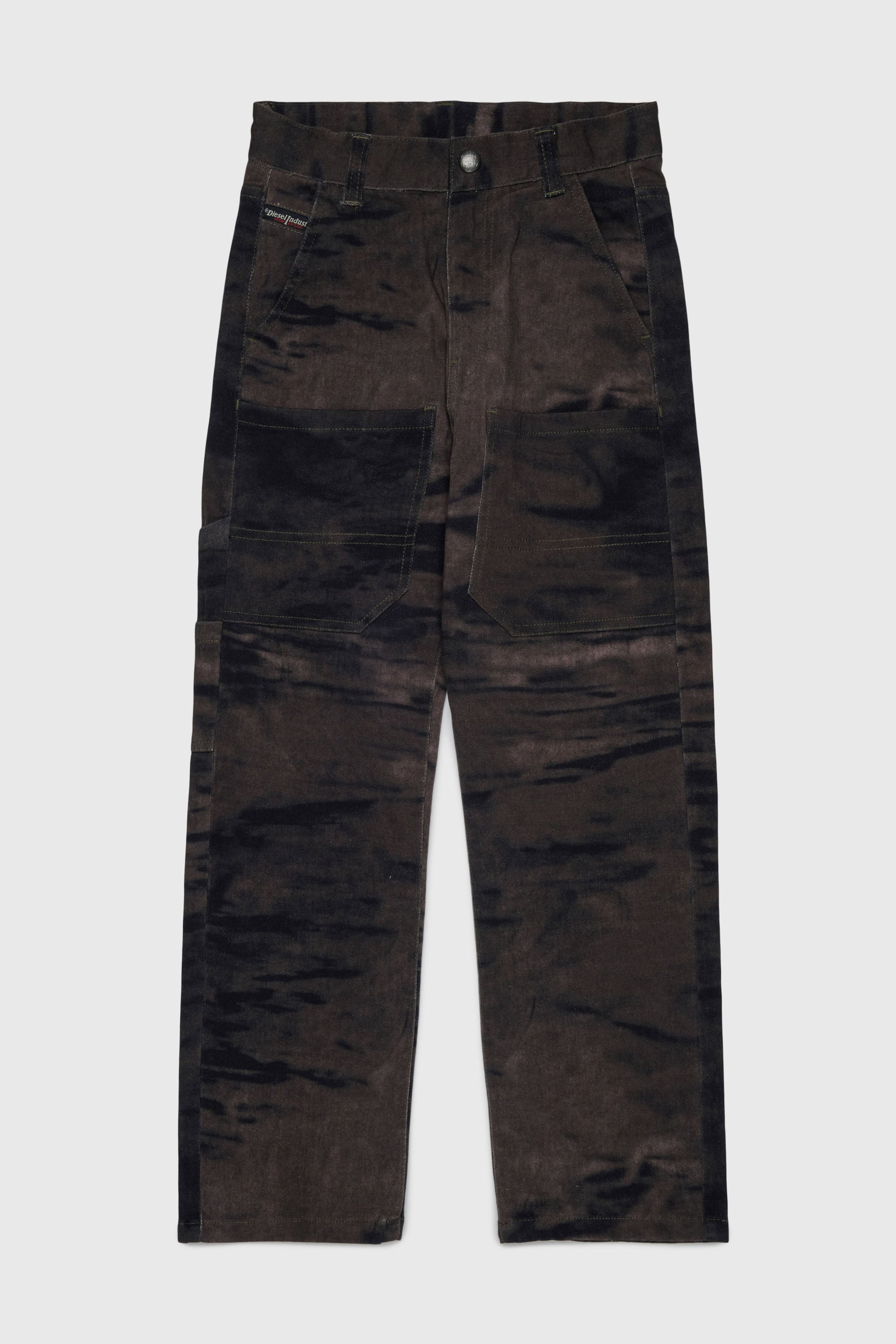 Diesel - PJAKE, Herren Baumwollhose aus stretch-baumwolle mit used-effekt in Gr&uuml;n - 1