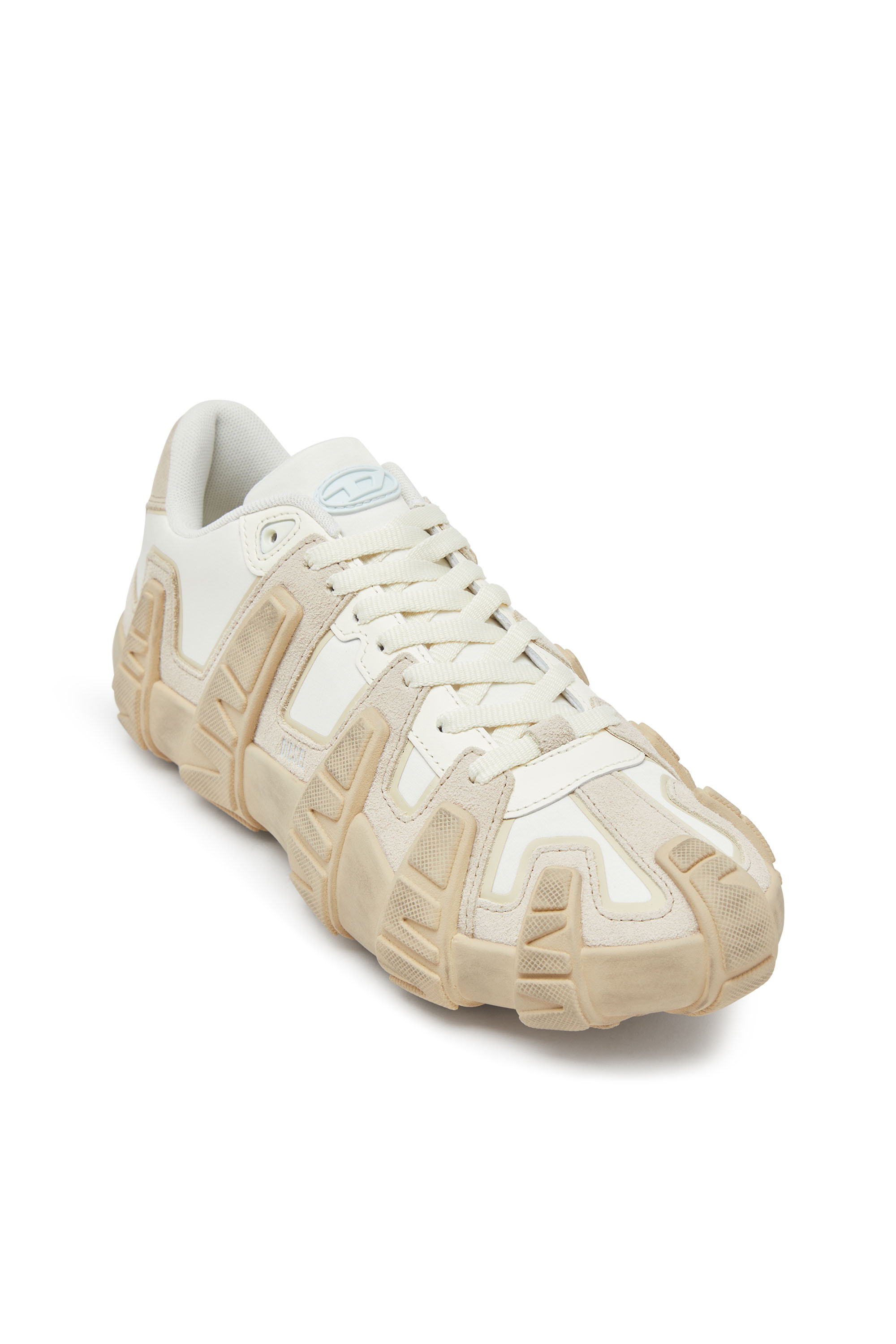S-D-GRIFFE LOW, Weiss/Beige Diesel - S-D-GRIFFE LOW, Herren S-D-Griffe - Turnschuhe aus Nylon in Weiss/Beige - 6
