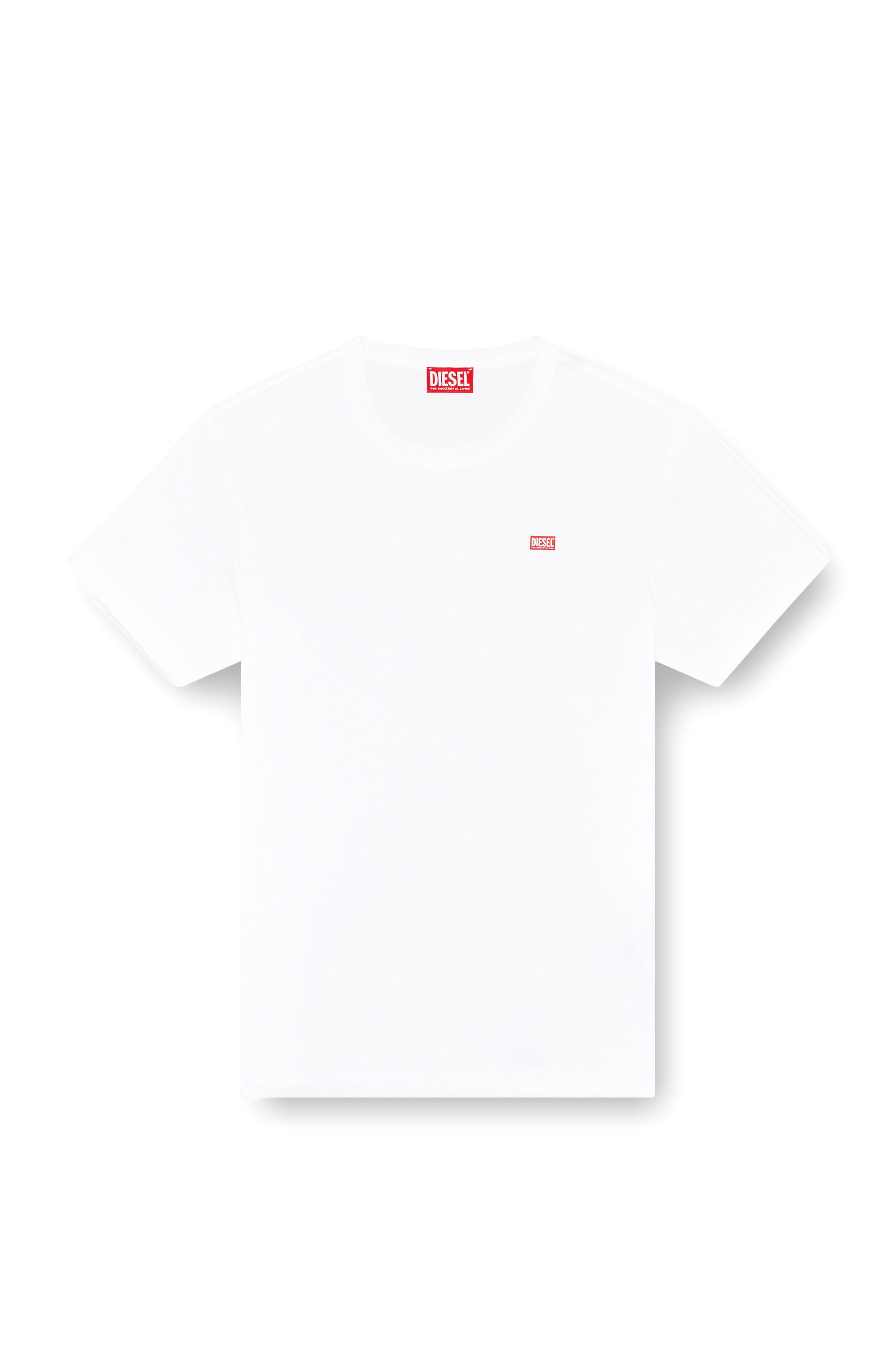 Diesel - T-MIEGOR-K77, Herren T-Shirt aus merzerisierter Baumwolle in Wei&szlig; - 3