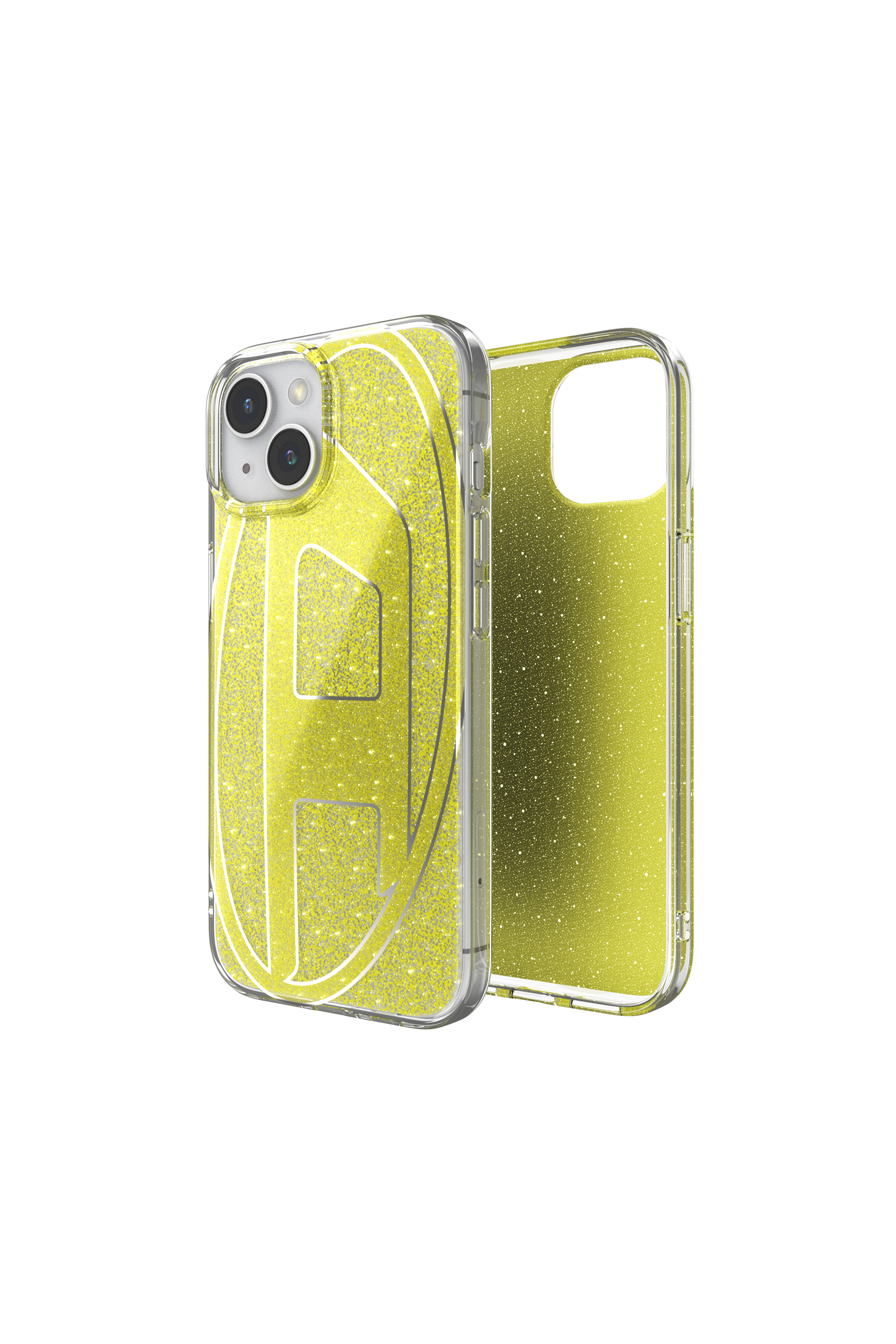 Diesel - 60027 AOP CASE, Unisex Glitter Case für iP 15 in Gold - 1