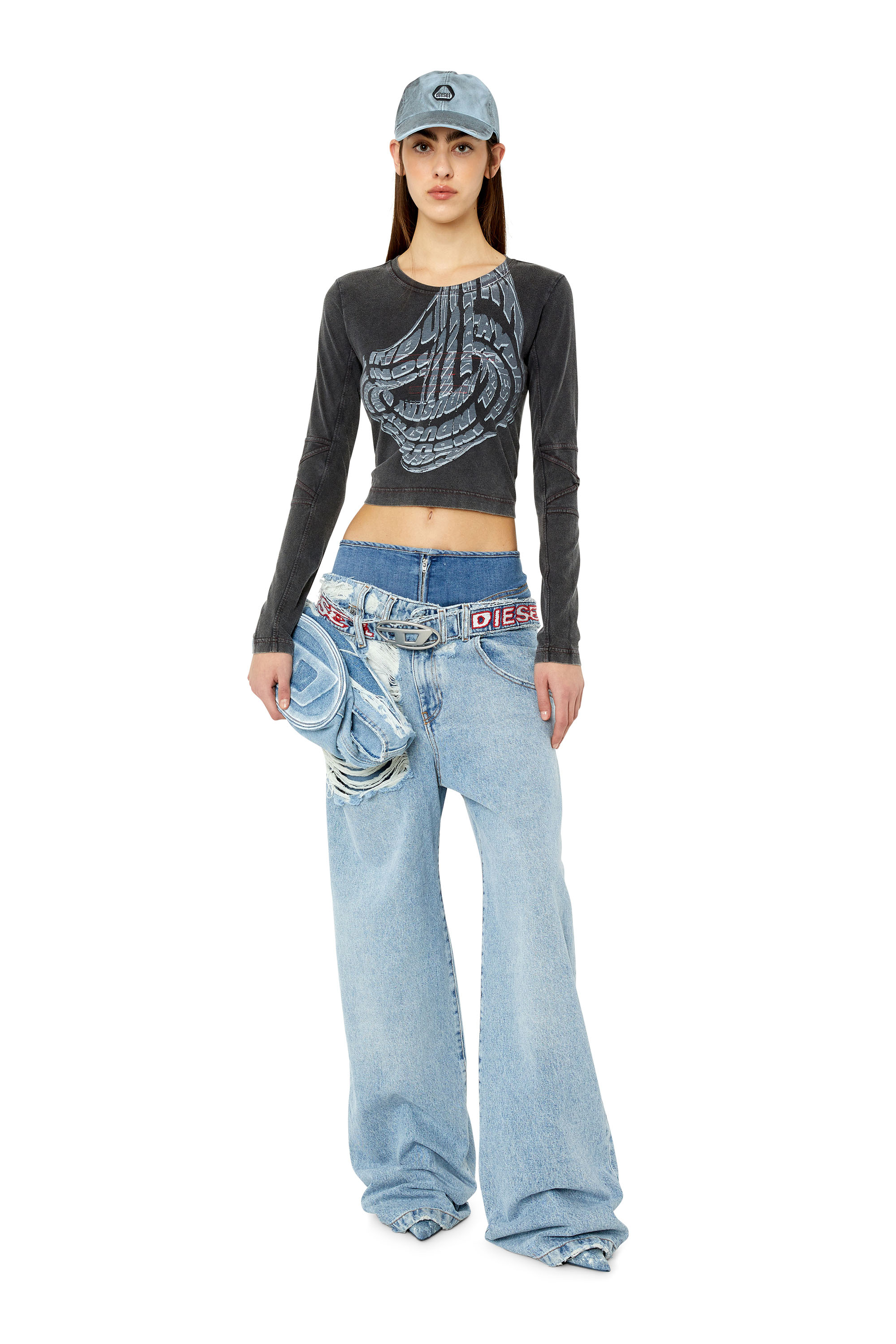 Diesel - T-BALDART, Schwarz - Image 4