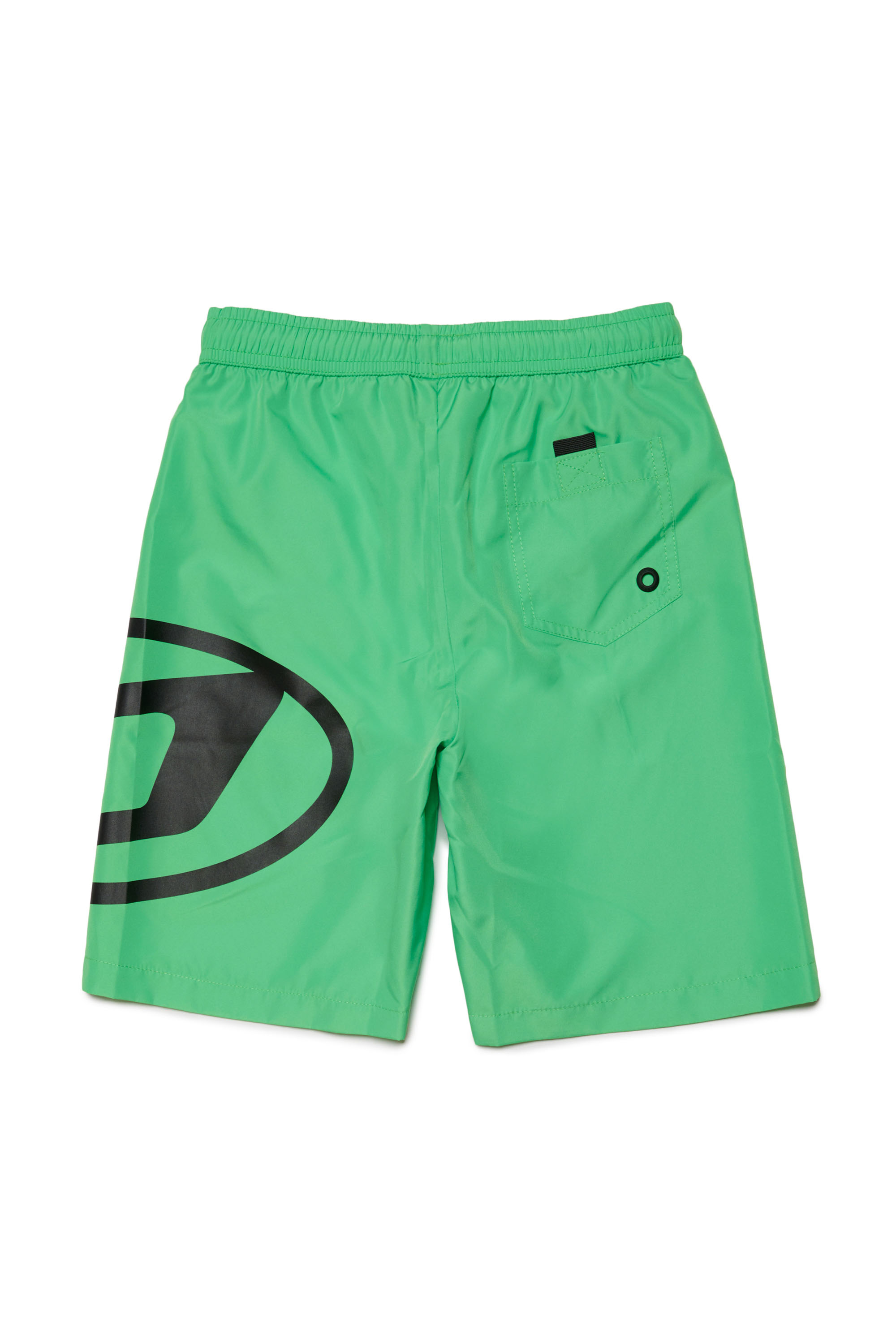 Diesel - MRUL, Man Swim shorts with maxi Oval D in Green - Image 2