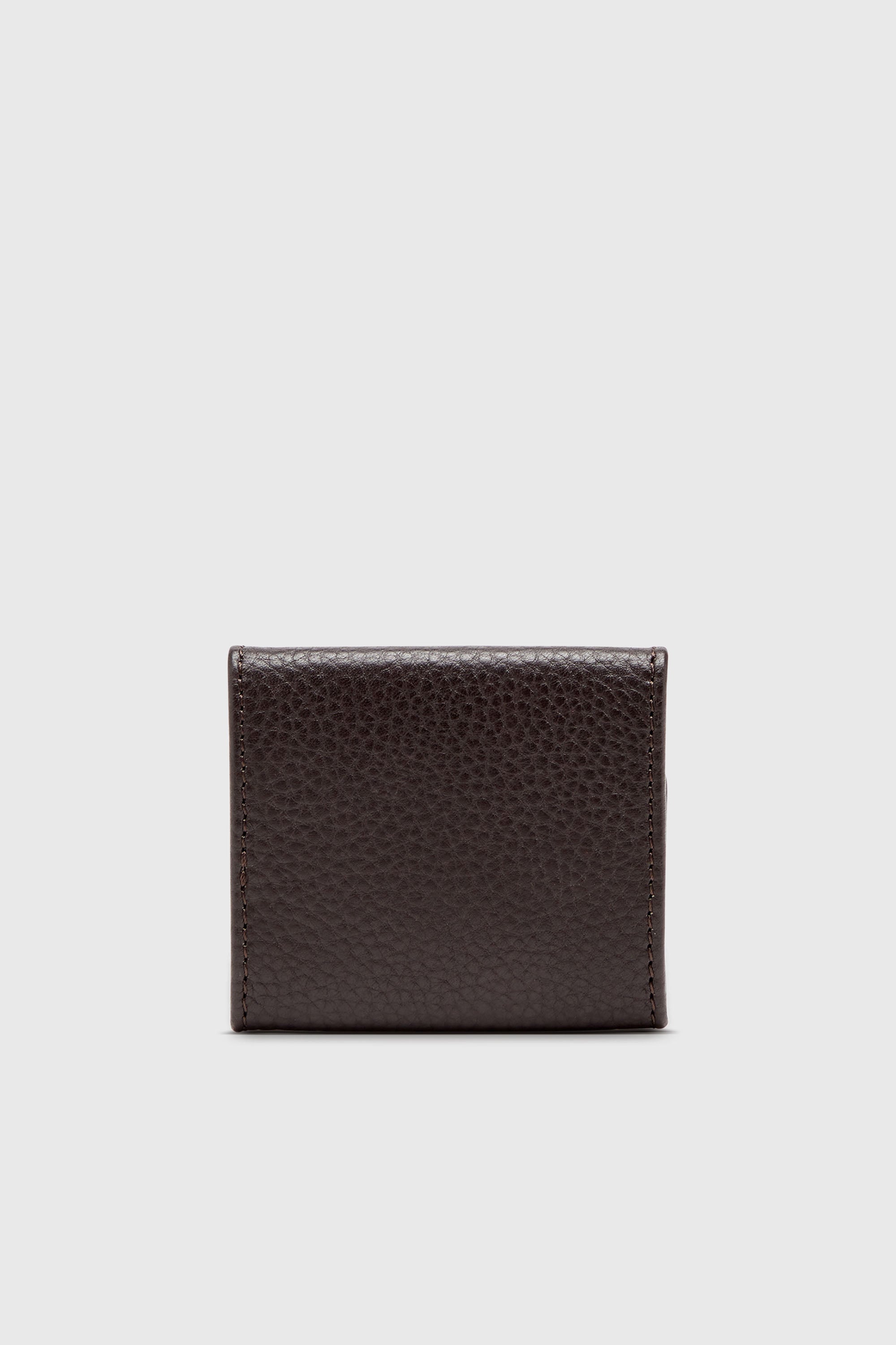 Diesel - HISSU EVO COIN CASE, Herren M&uuml;nzetui aus genarbtem Leder in Dunkelbraun - 2