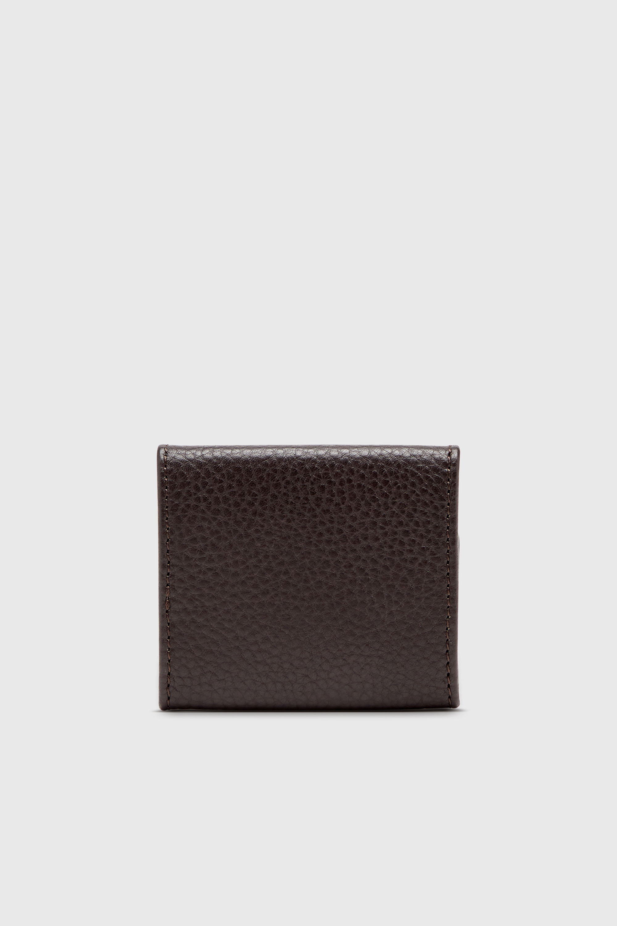 Diesel - HISSU EVO COIN CASE, Herren M&uuml;nzetui aus genarbtem Leder in Dunkelbraun - 2