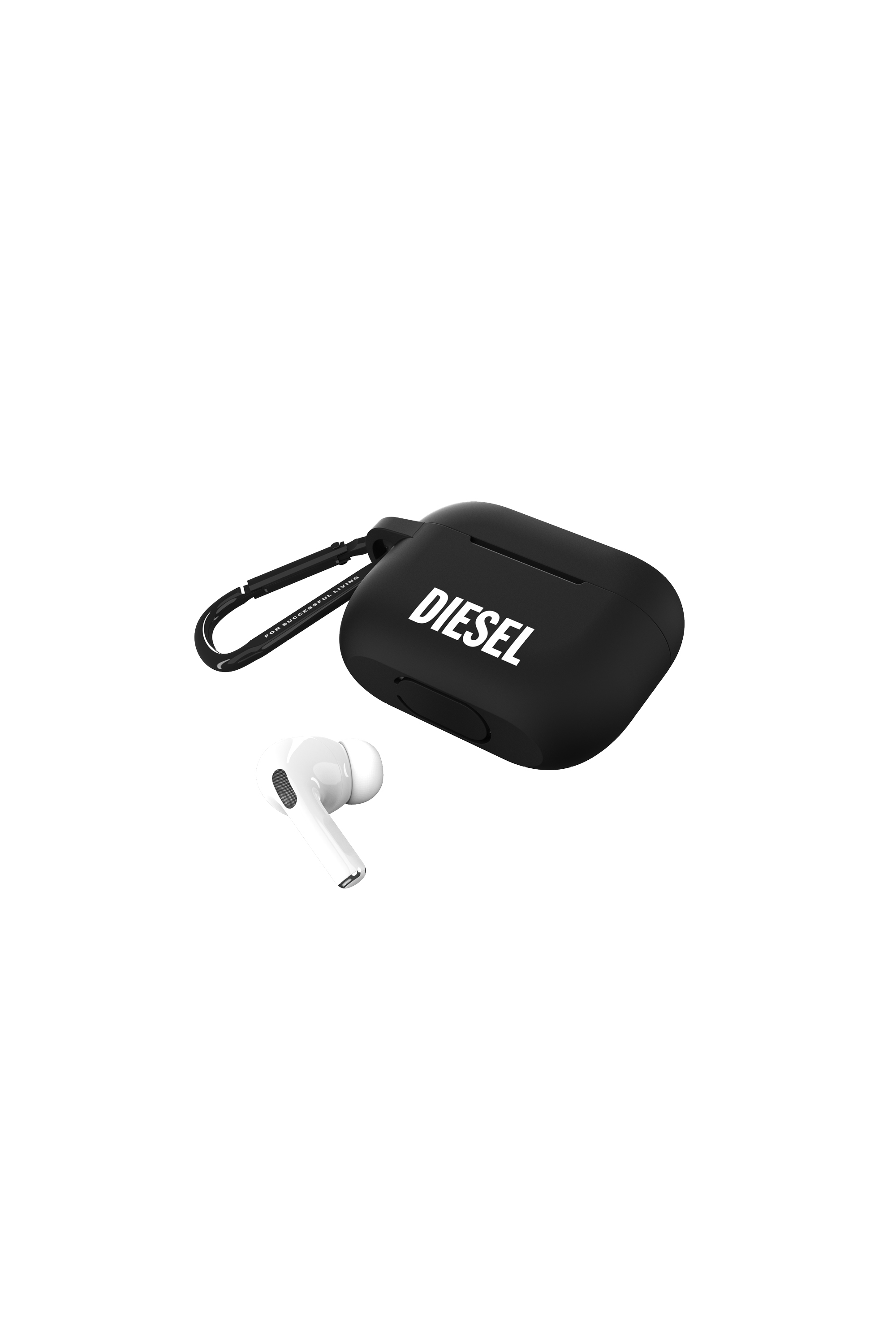 Diesel - 45835 AIRPOD CASE, Unisex Silikon AirPods Pro Case in Schwarz - 4