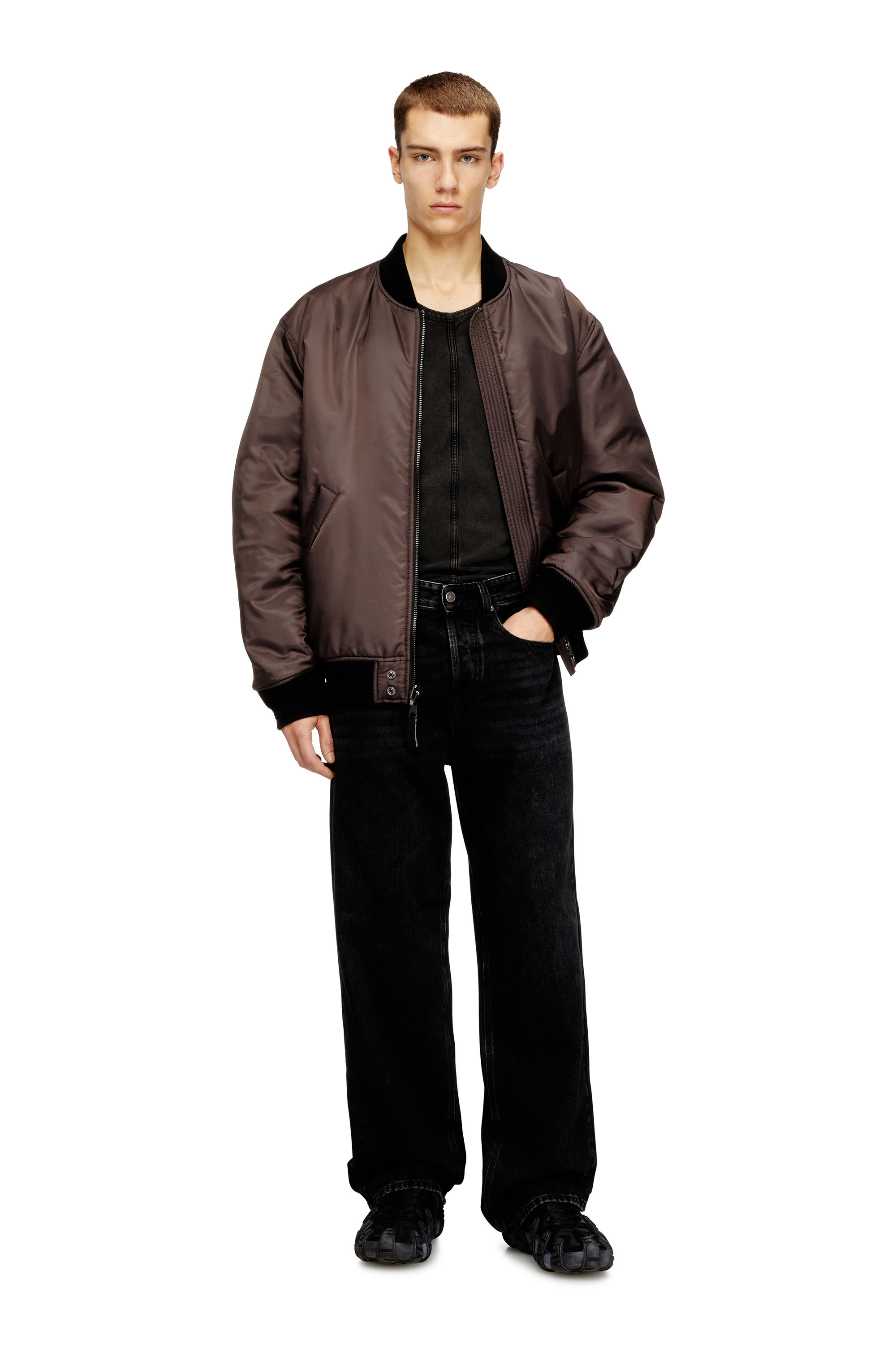 Diesel - Herren Relaxed Jeans 2001 D-Macro 09P09, Schwarz/Dunkelgrau - 2