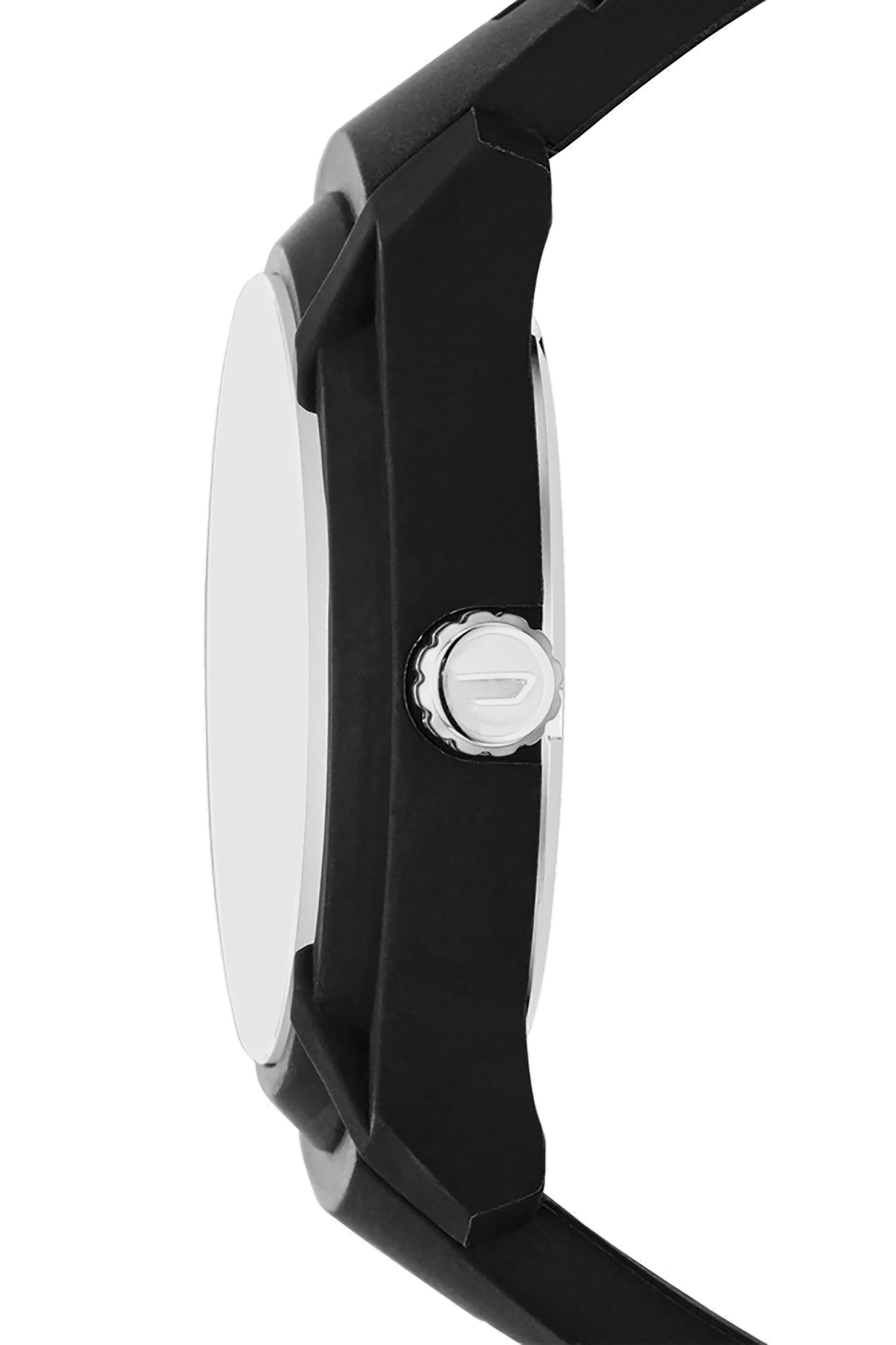 Diesel - DZ1830, Herren Armbar Silikonuhr mit schwarzem Zifferblatt in Schwarz - 2