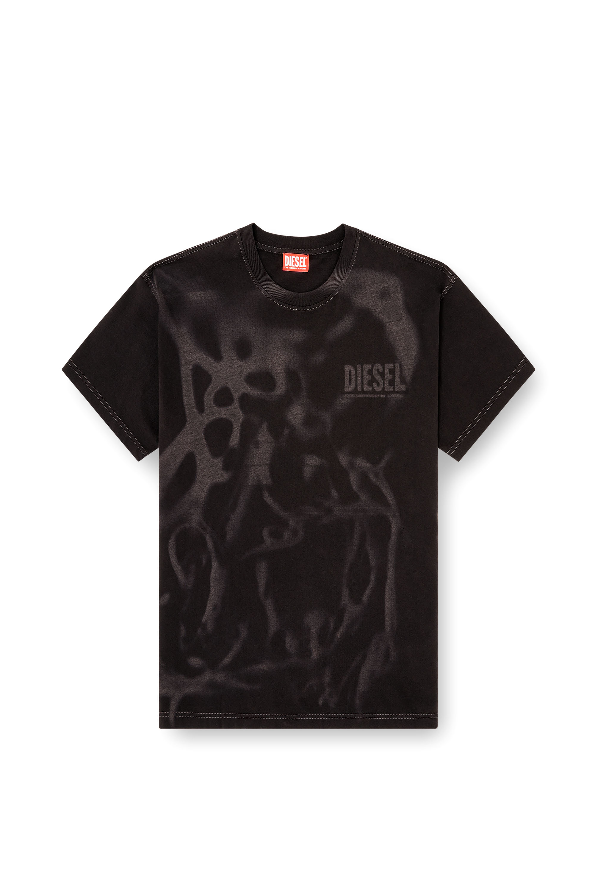 Diesel - T-NORM-V7, Herren Baumwoll-T-Shirt mit Laserdruck in Schwarz - 3