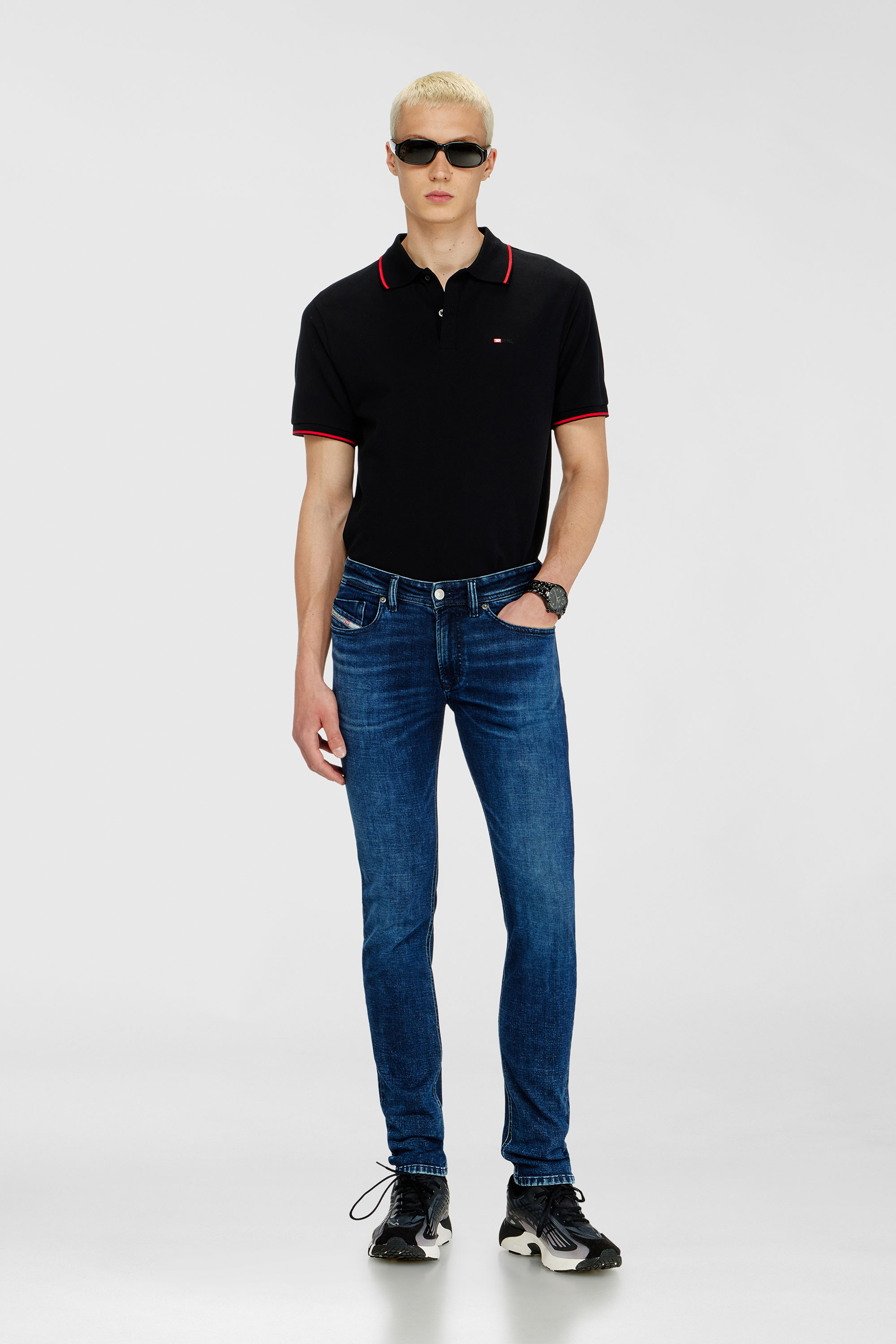 Diesel - Herren Skinny Jeans 1979 Sleenker 0KBBD, Dunkelblau - 1