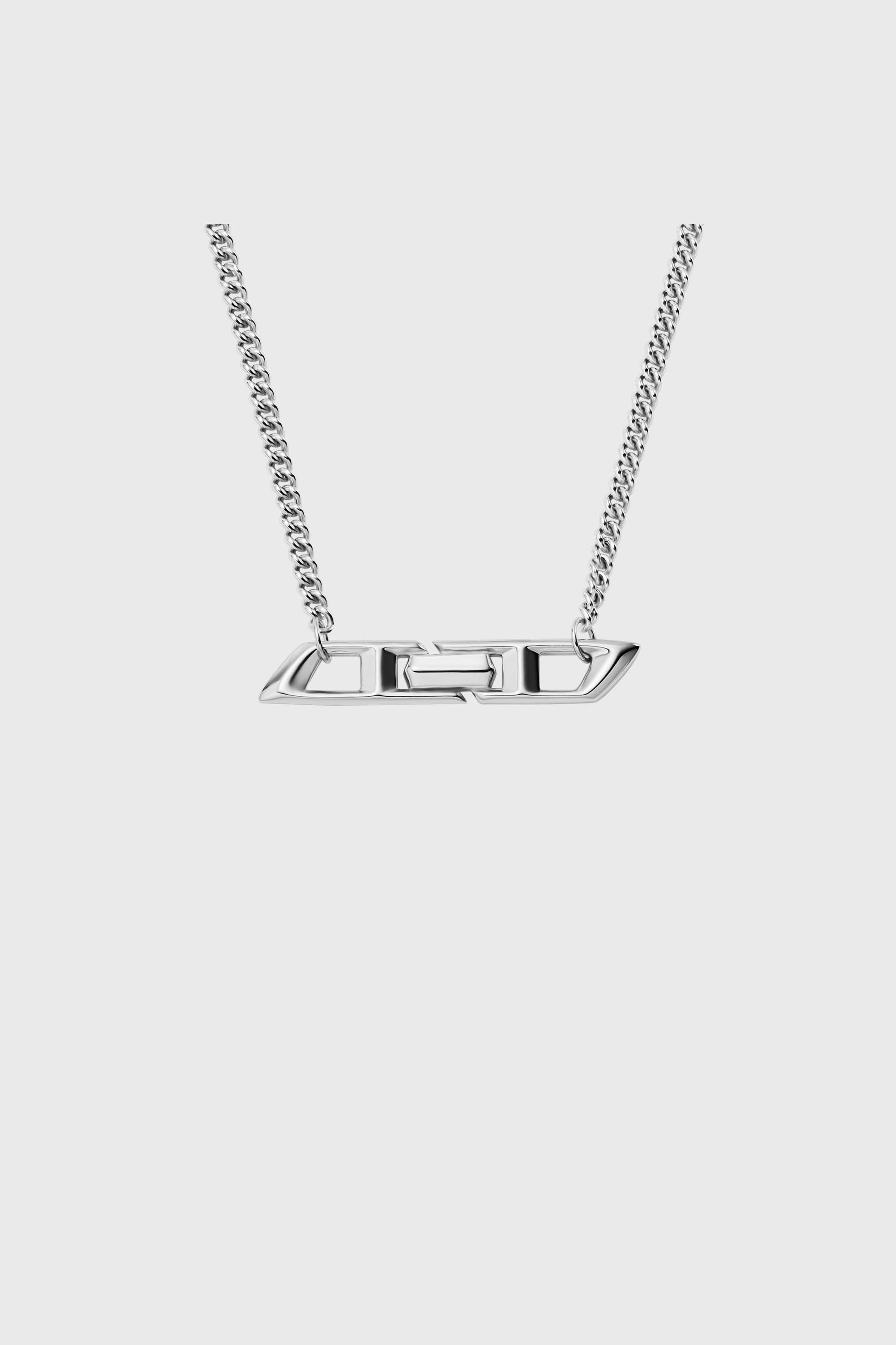 Diesel - DL1351040 STERLING SILVER JEWEL, Unisex D Logo-Halskette aus Sterlingsilber in Silber - 2