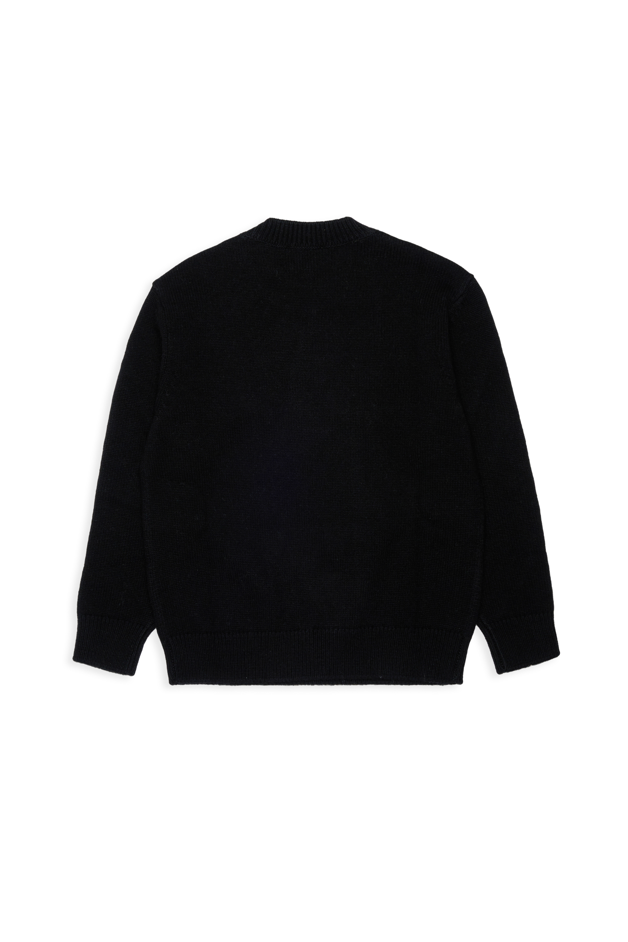 Diesel - KONZI OVER, Herren Pullover mit Kaschmir-Anteil und destroyed logo in Schwarz - 2