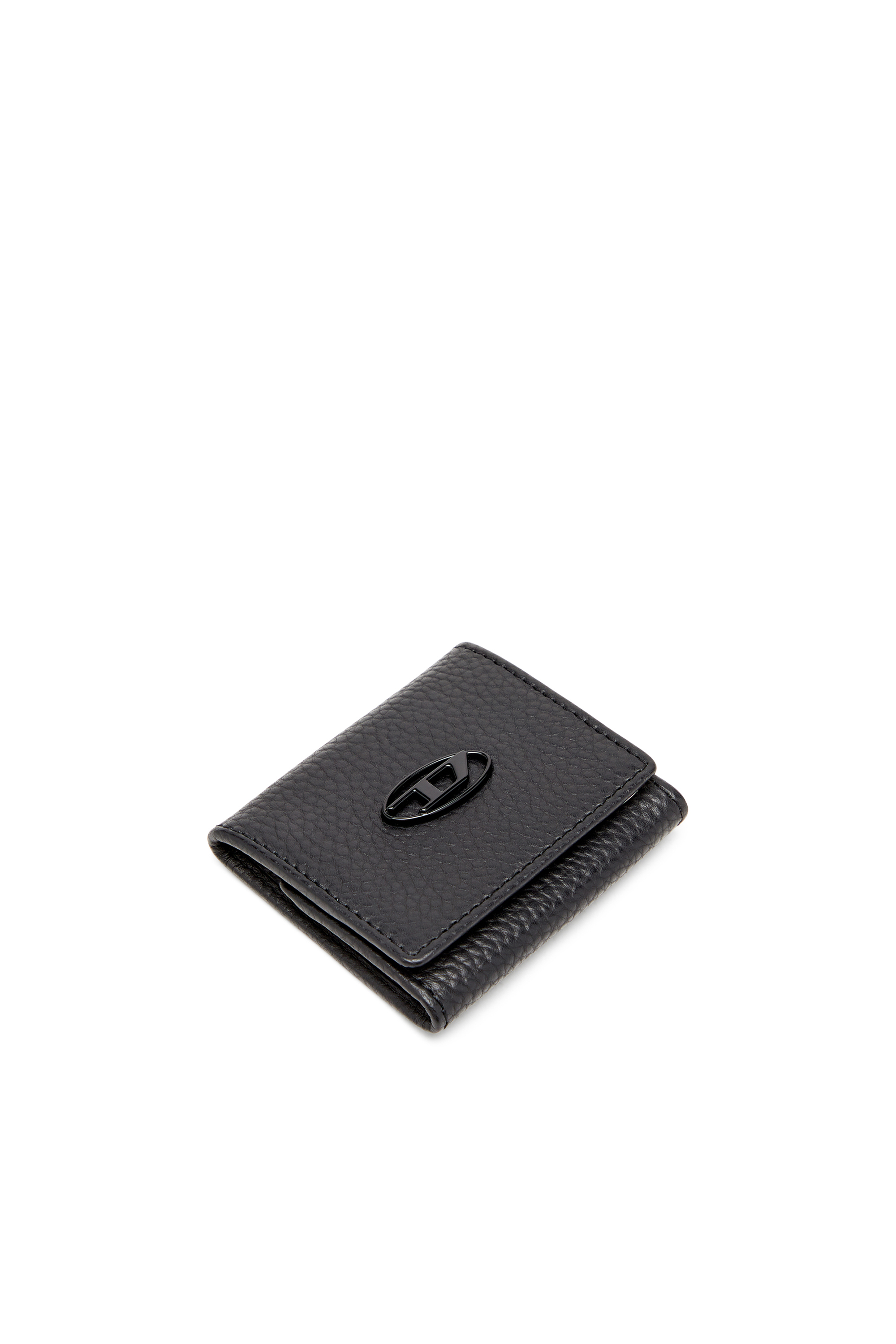 Diesel - HISSU EVO COIN CASE, Herren Coin purse in grainy leather in Schwarz - 4