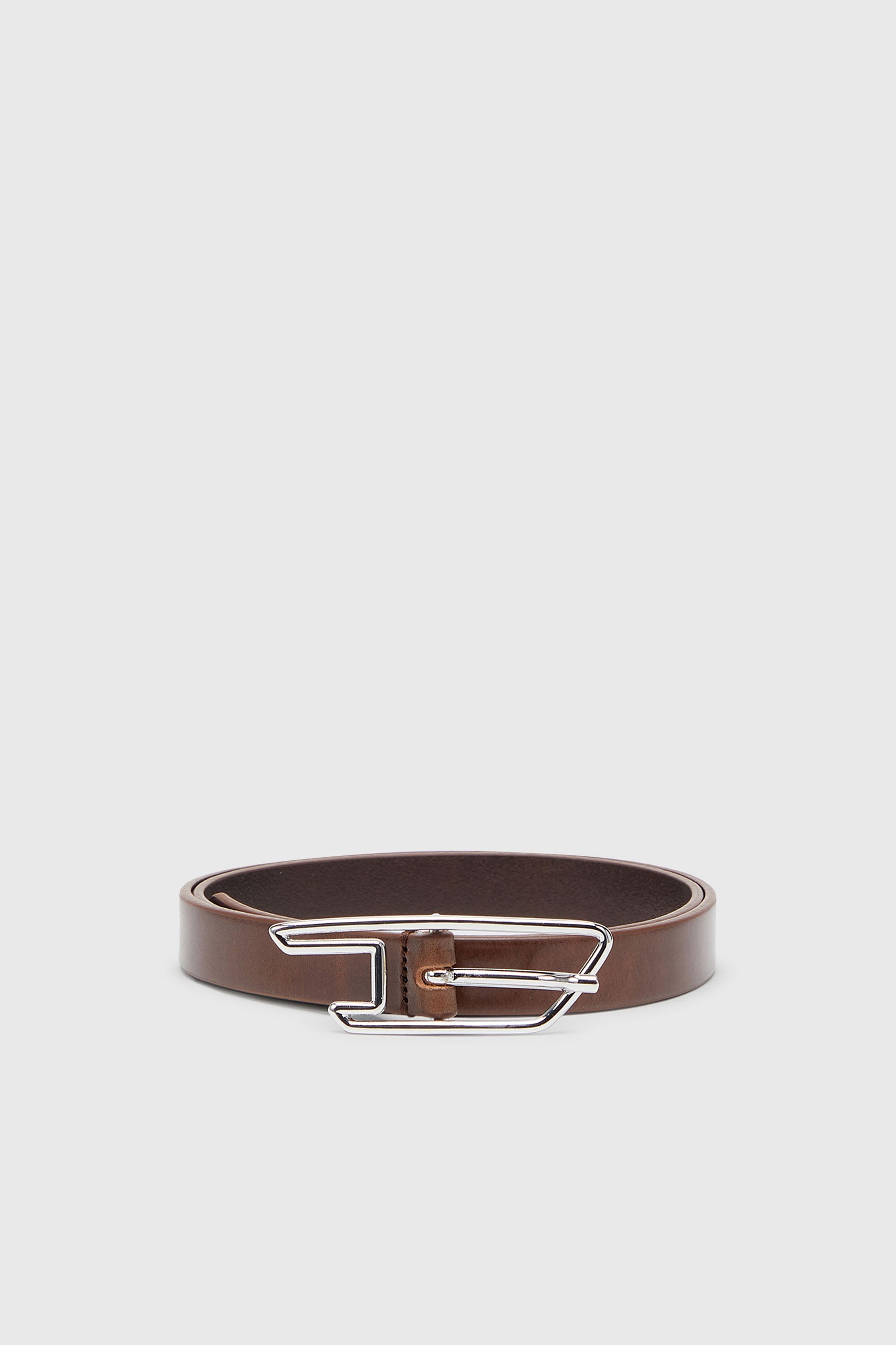 Diesel - B-D LINE W 20, Damen 2 cm G&uuml;rtel aus Pull-up-Leder mit D-Schlie&szlig;e in Braun - 1