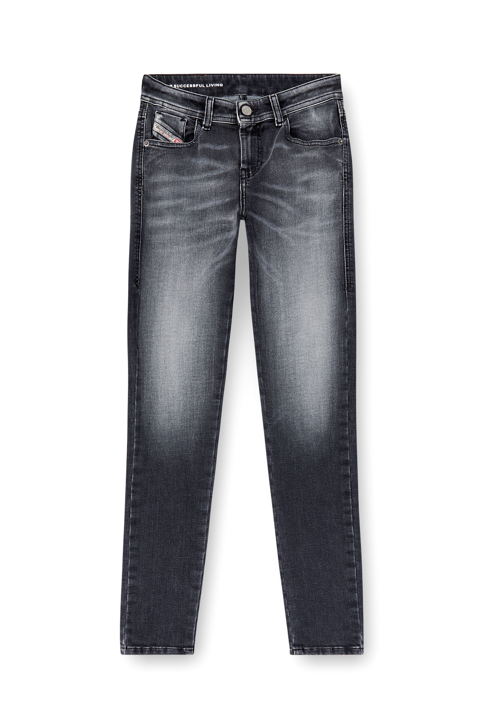 Diesel - Damen Skinny Jeans 2017 Slandy 09K97, Schwarz/Dunkelgrau - 3