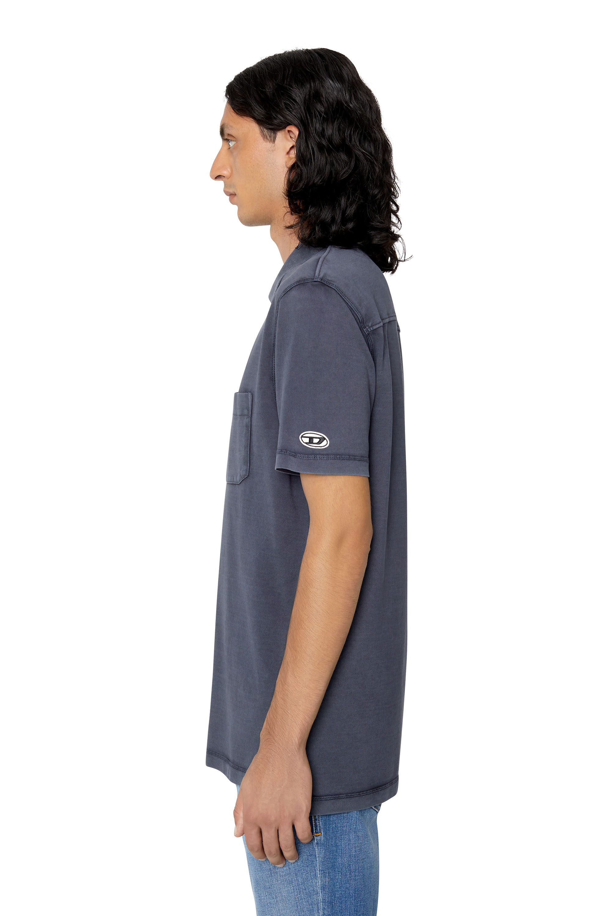 Diesel - T-POLO-WORKY-DOV-PE, Dunkelblau - Image 4