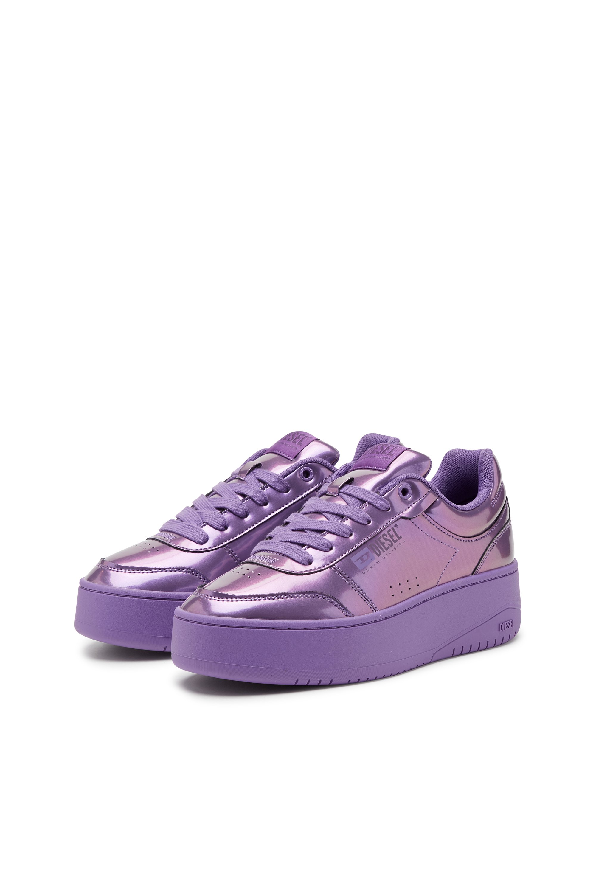 Diesel - S-ATHENE BOLD VTG W, Damen S-Athene-Irisierende Sneakers mit Plateausohle in Violett - 8