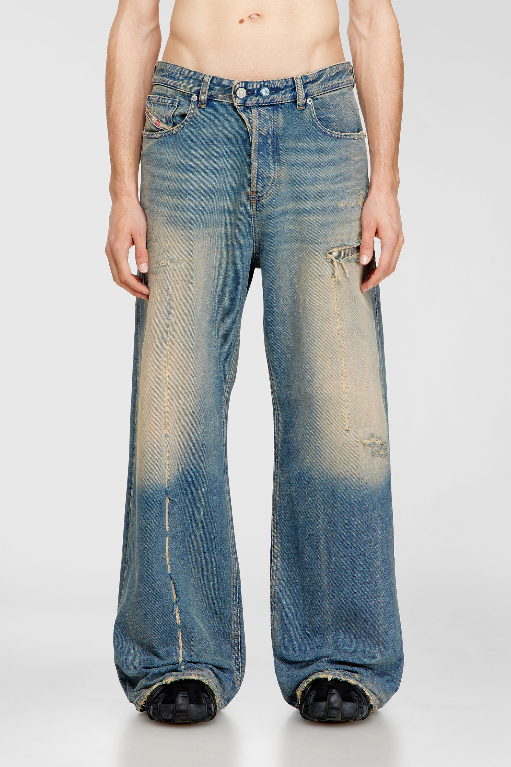Diesel - Unisex Relaxed Jeans 1996 D-Sire 09N29, Mittelblau - 2