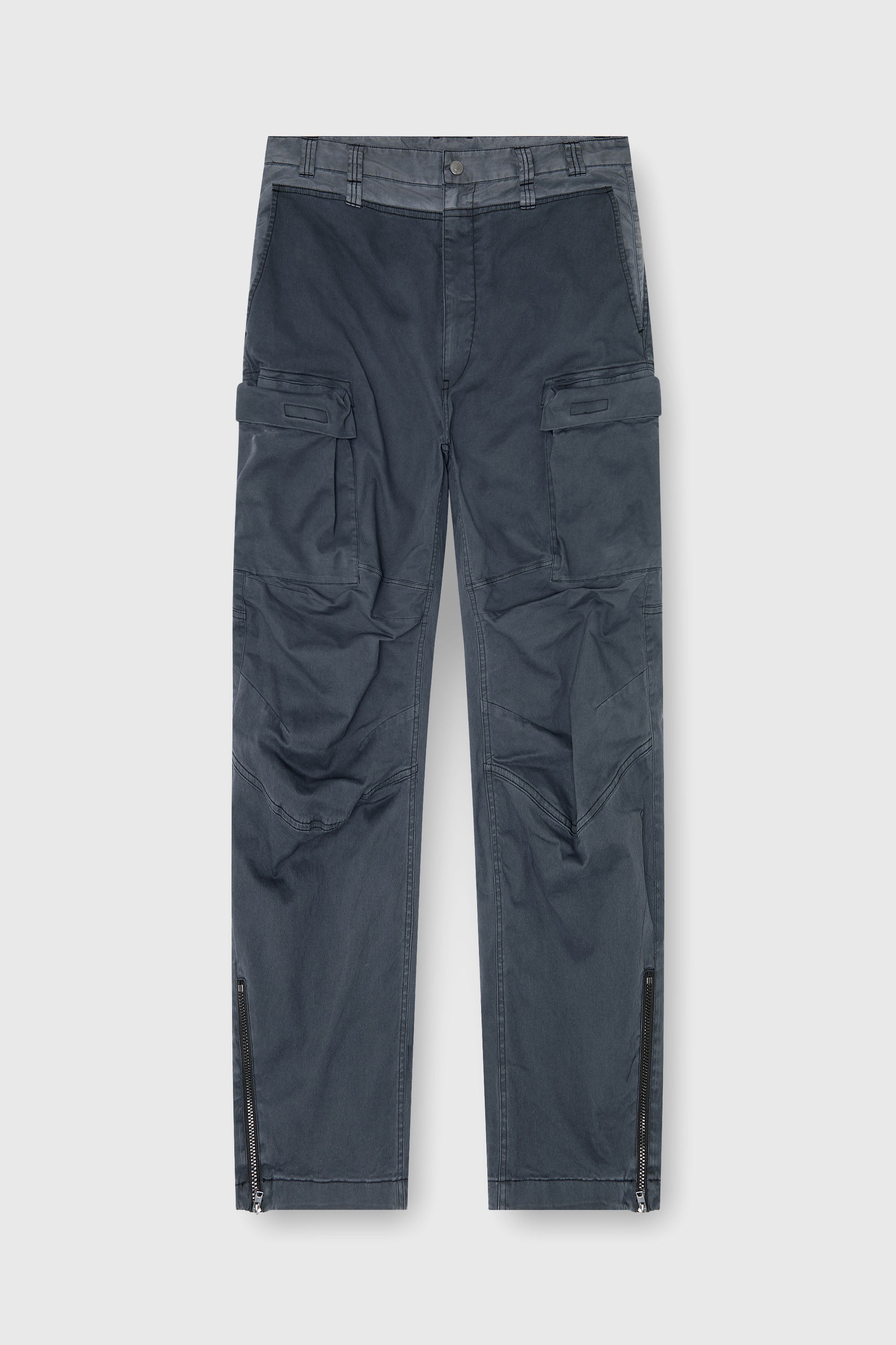 Diesel - P-DELLS, Herren Cargo-Hose aus Baumwolle und Nylon in Blau - 2