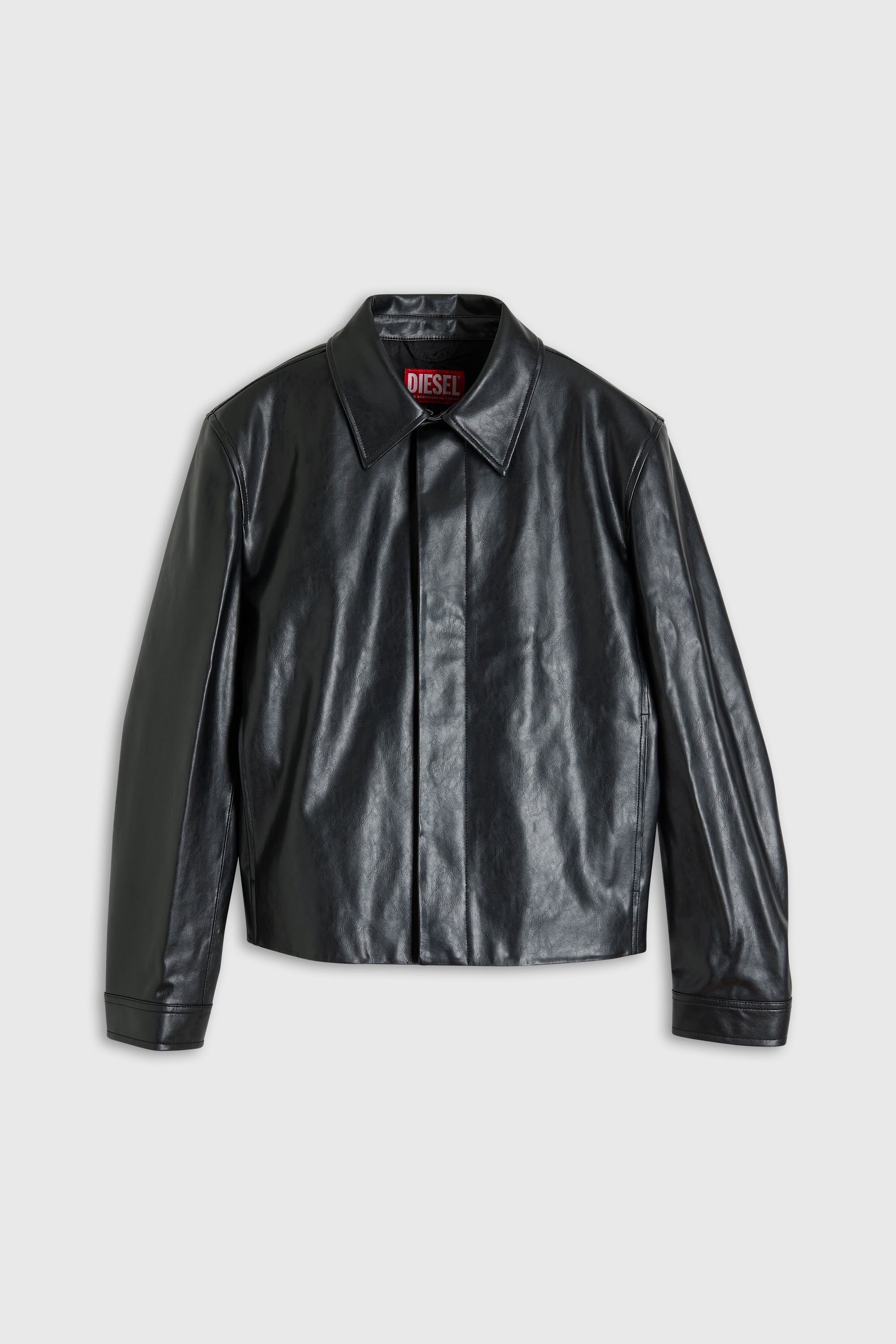 Diesel - L-HAUSTY-DGBX, Herren Schlichte Coachjacke in Schwarz - 2