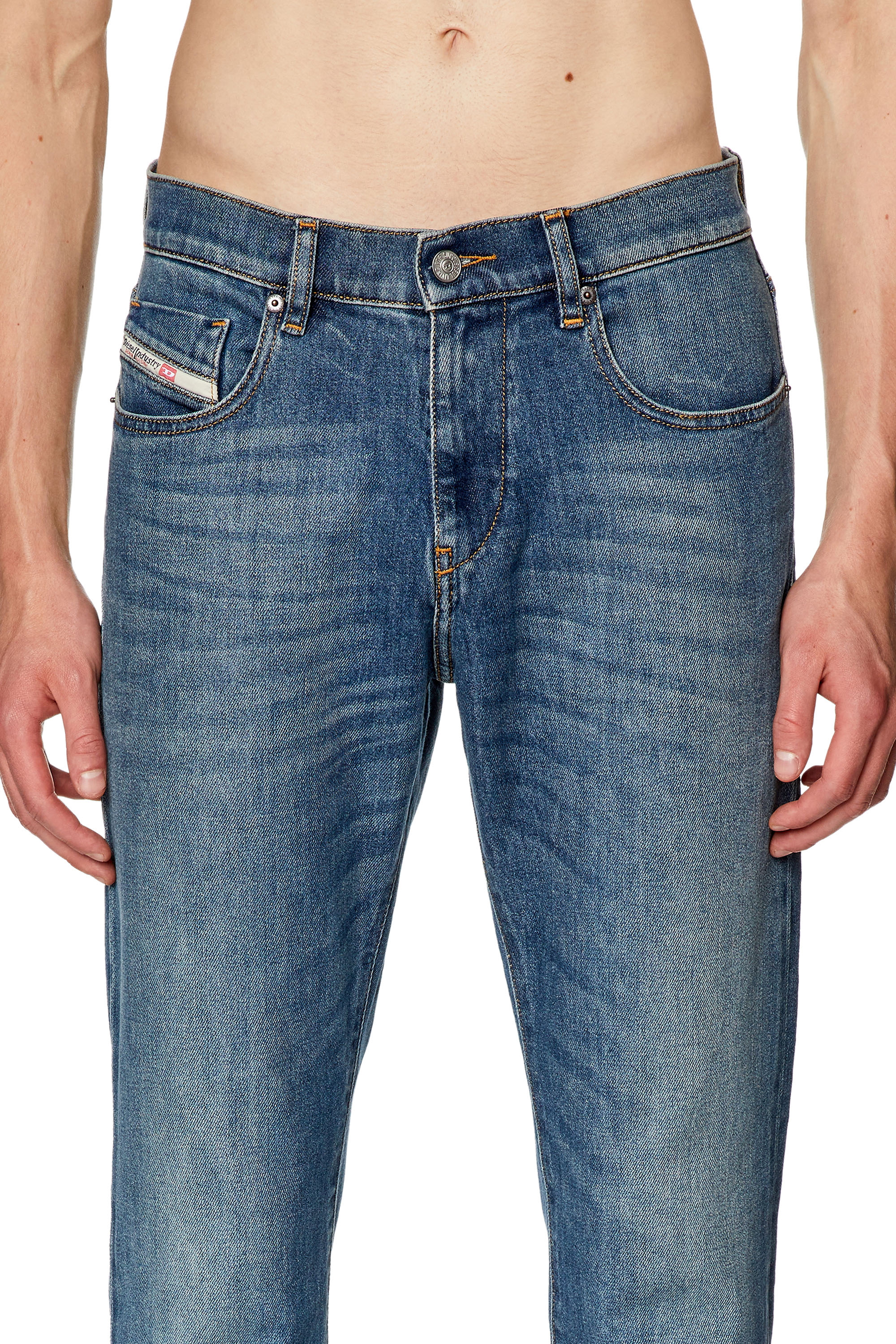 Diesel - Slim Jeans 2019 D-Strukt 09F88, Mittelblau - Image 3