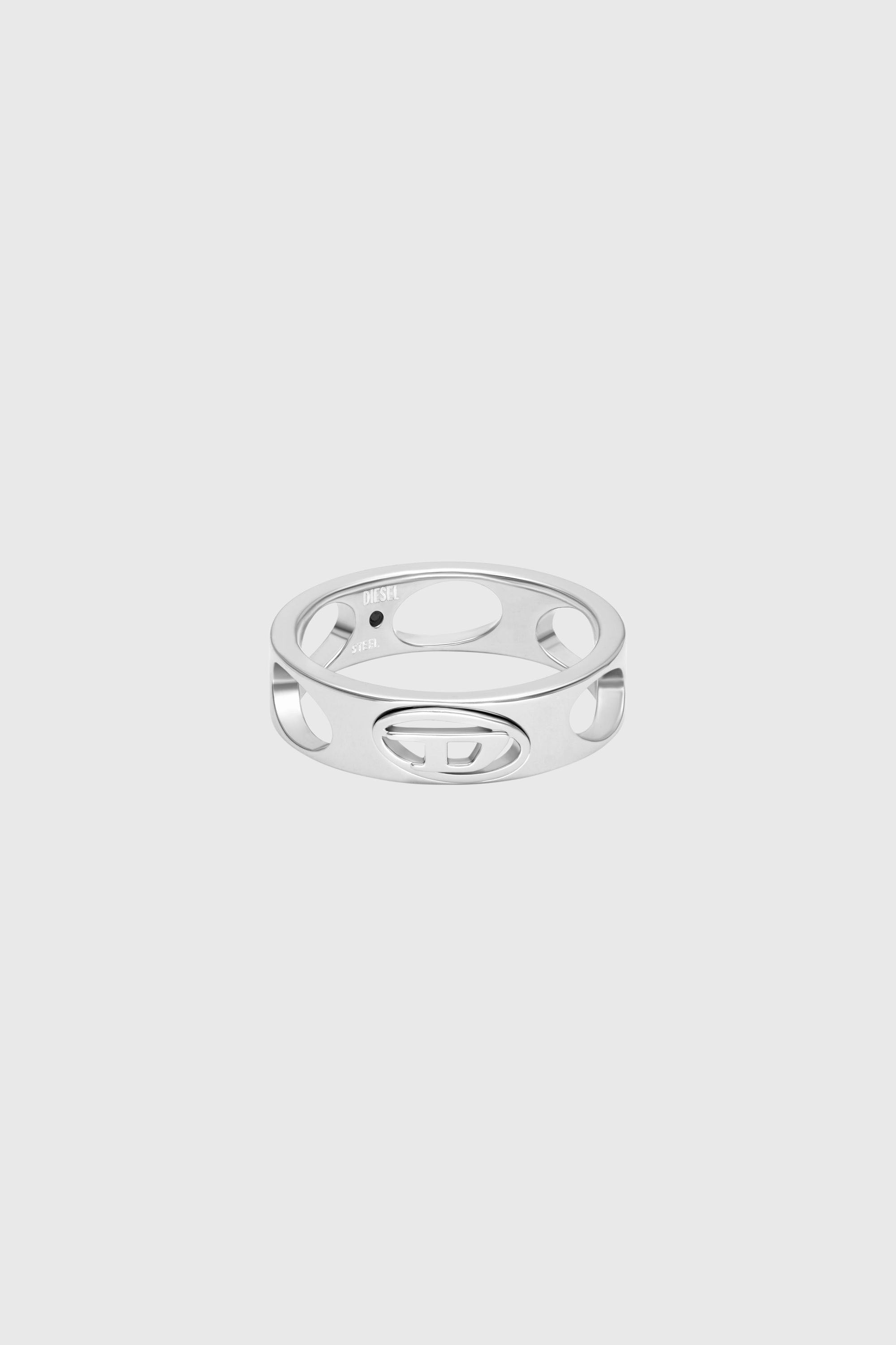 Diesel - DX166540 JEWELLERY, Unisex Edelstahl-Bandringe in Silber - 2