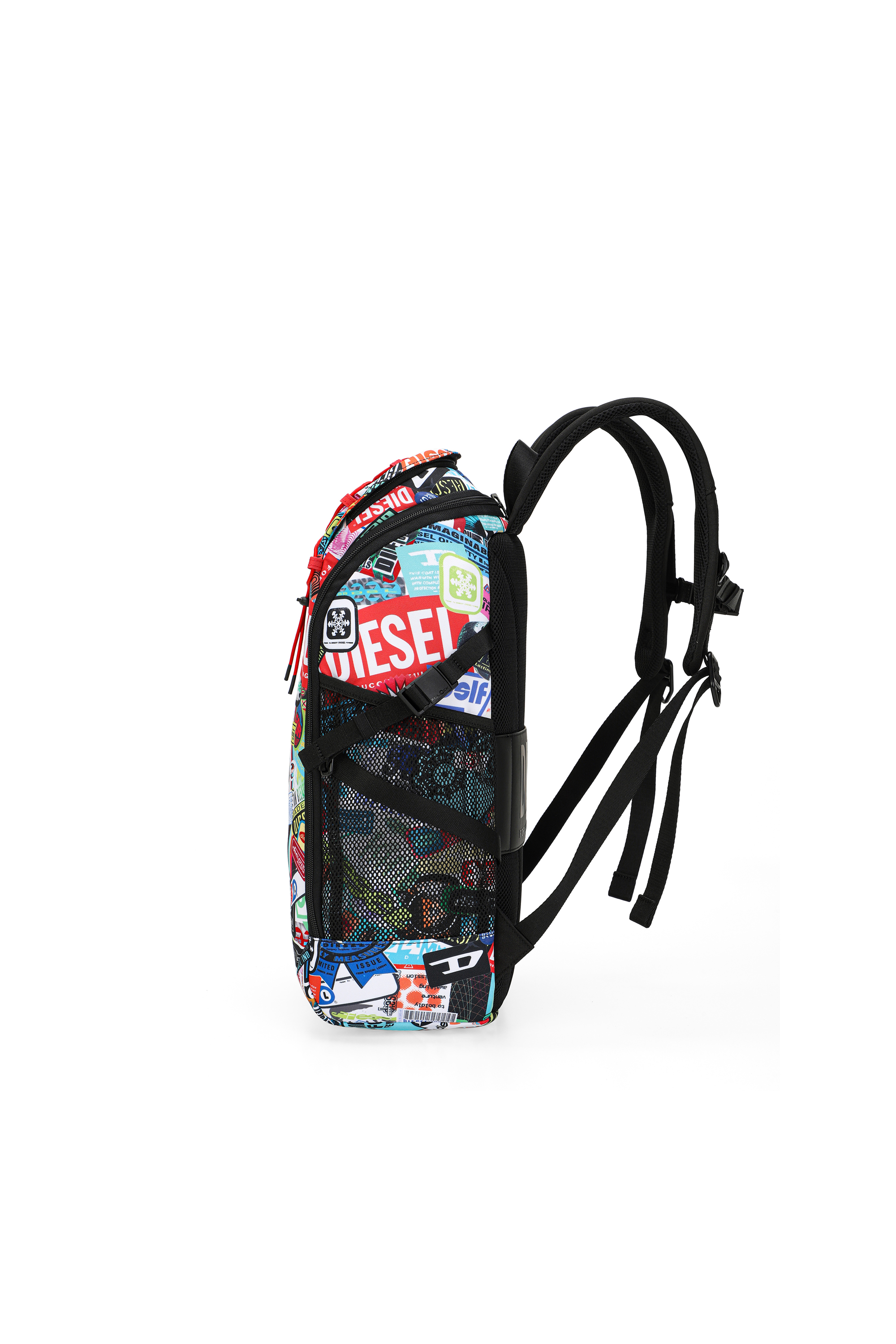Diesel - DIESEL PC PRINTED BACKPACK-STICKERS- DSB, Unisex Multifunktionaler Rucksack mit Aufklebern in Bunt - 4