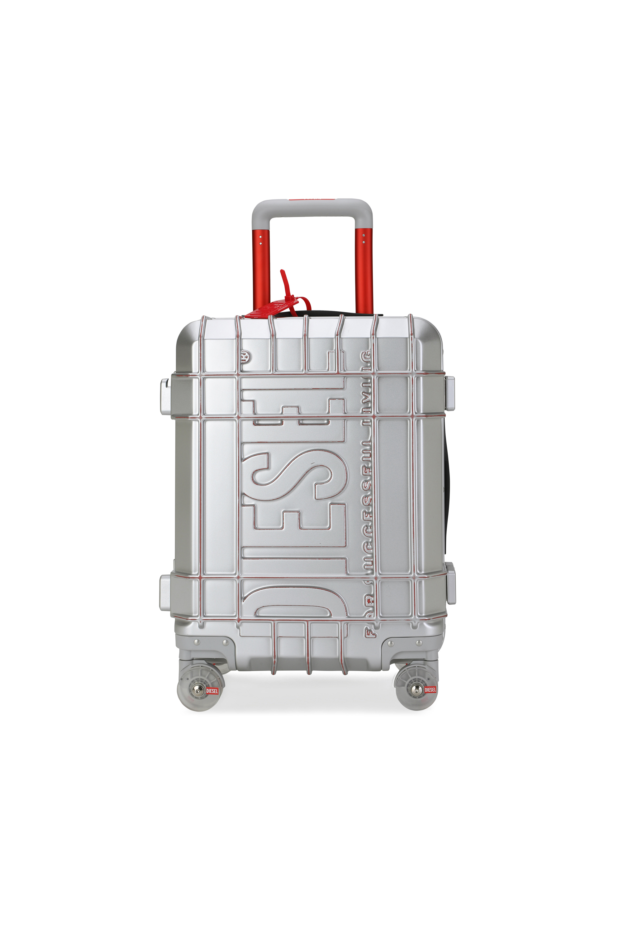 Diesel - DIESEL PC STRONG IMAGE TROLLEY- DSL003, Unisex Robuster Koffer Gr&ouml;&szlig;e S in Silber - 1