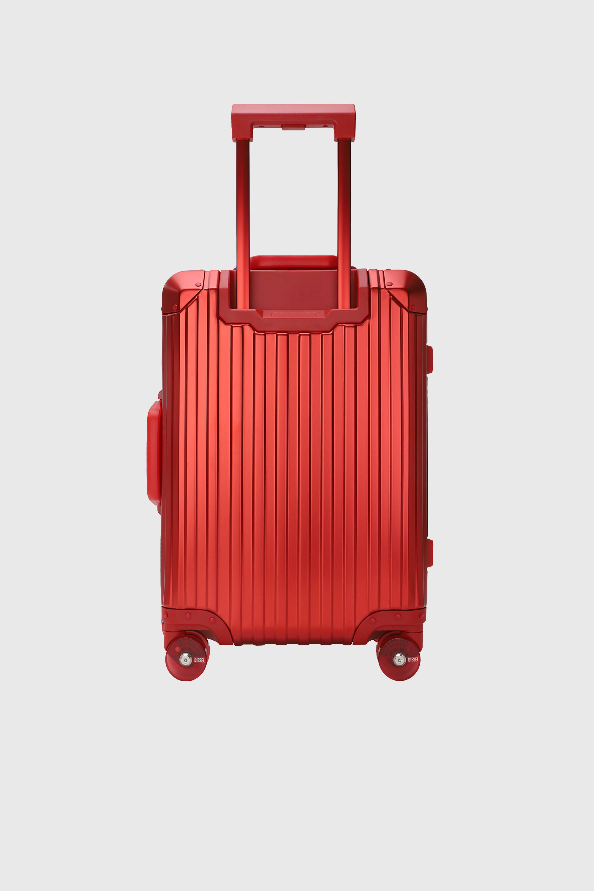 Diesel - DIESEL ALUMINUM TROLLEY- DSL002, Unisex Koffer aus Aluminium Gr&ouml;&szlig;e S in Rot - 2
