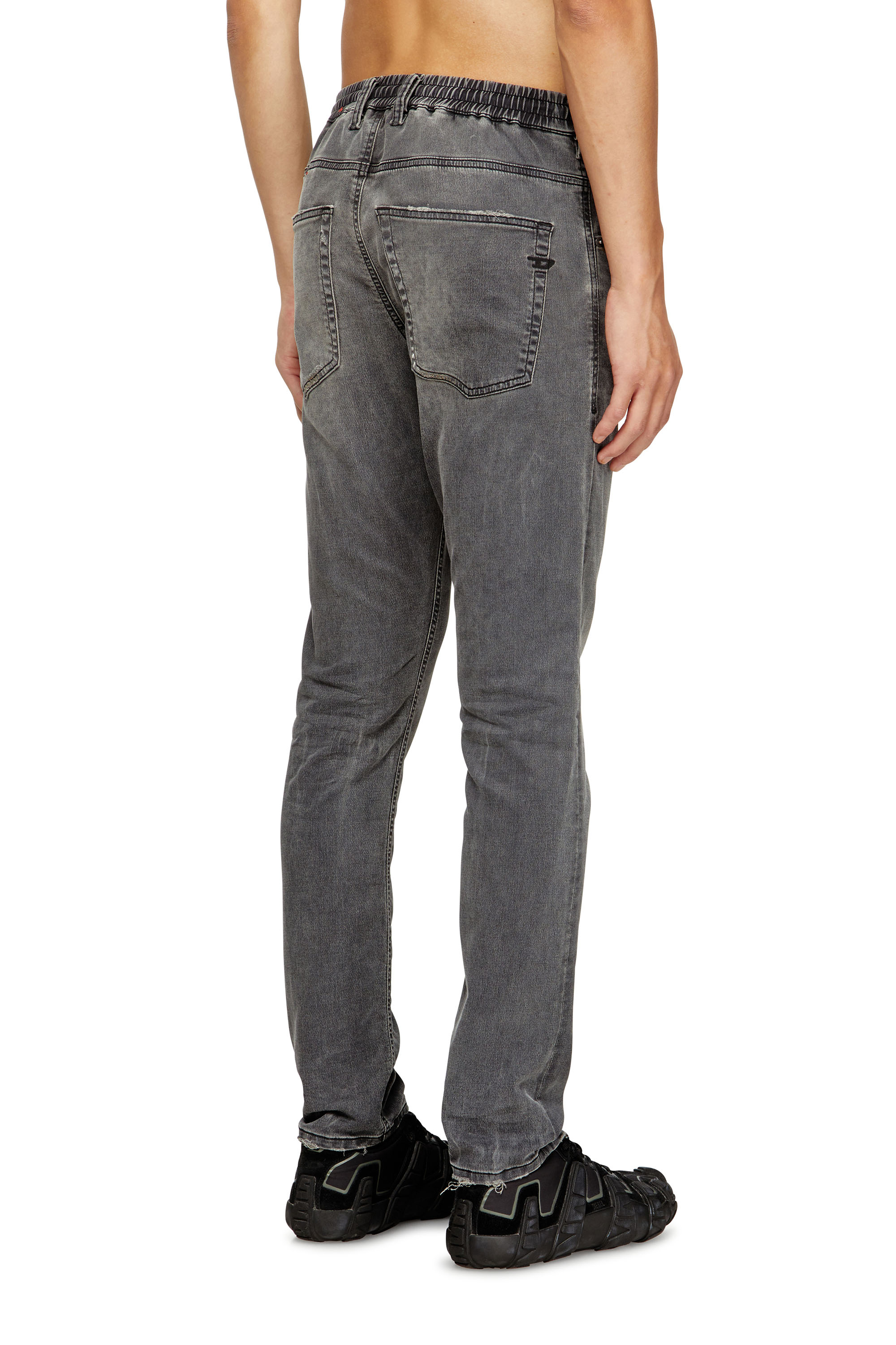 Diesel - Herren Regular 2032 D-Krooley Joggjeans® 068SB, Schwarz/Dunkelgrau - 4