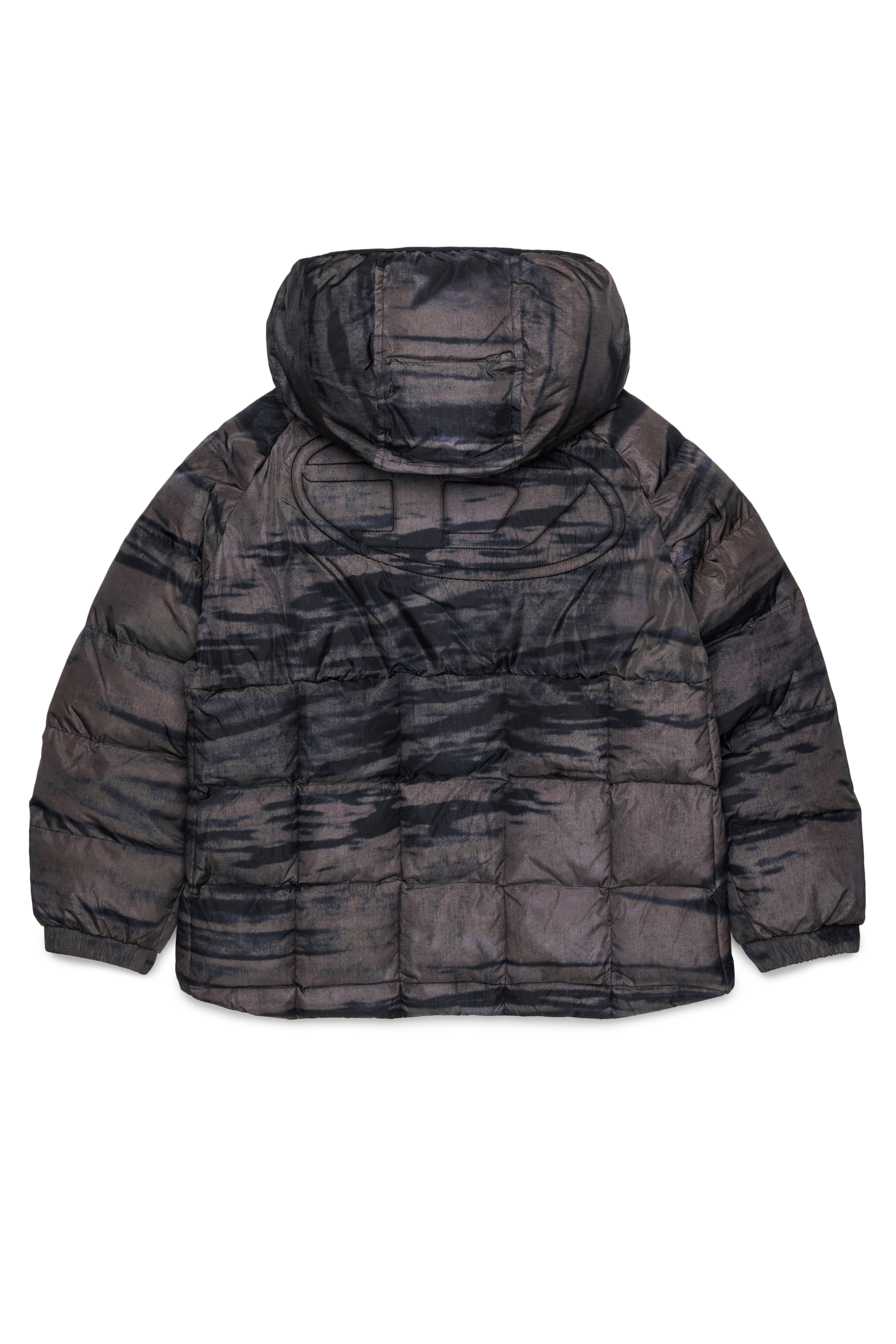 Diesel - JDEN, Herren Steppjacke mit grafischem Streifenprint in Gr&uuml;n - 2