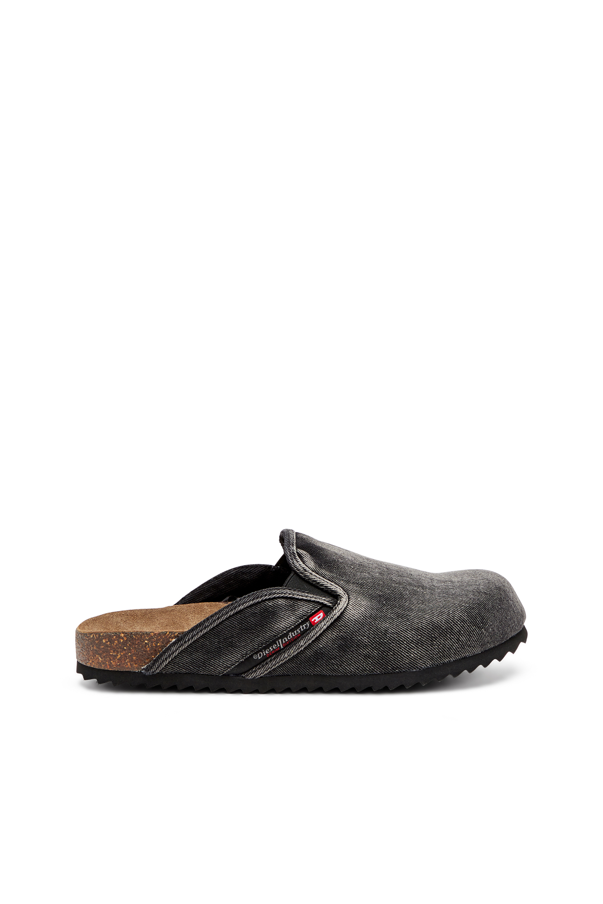 Diesel - D-WOODSTOCK SLIP-ON, Herren Mules aus Denim in Schwarz - 1