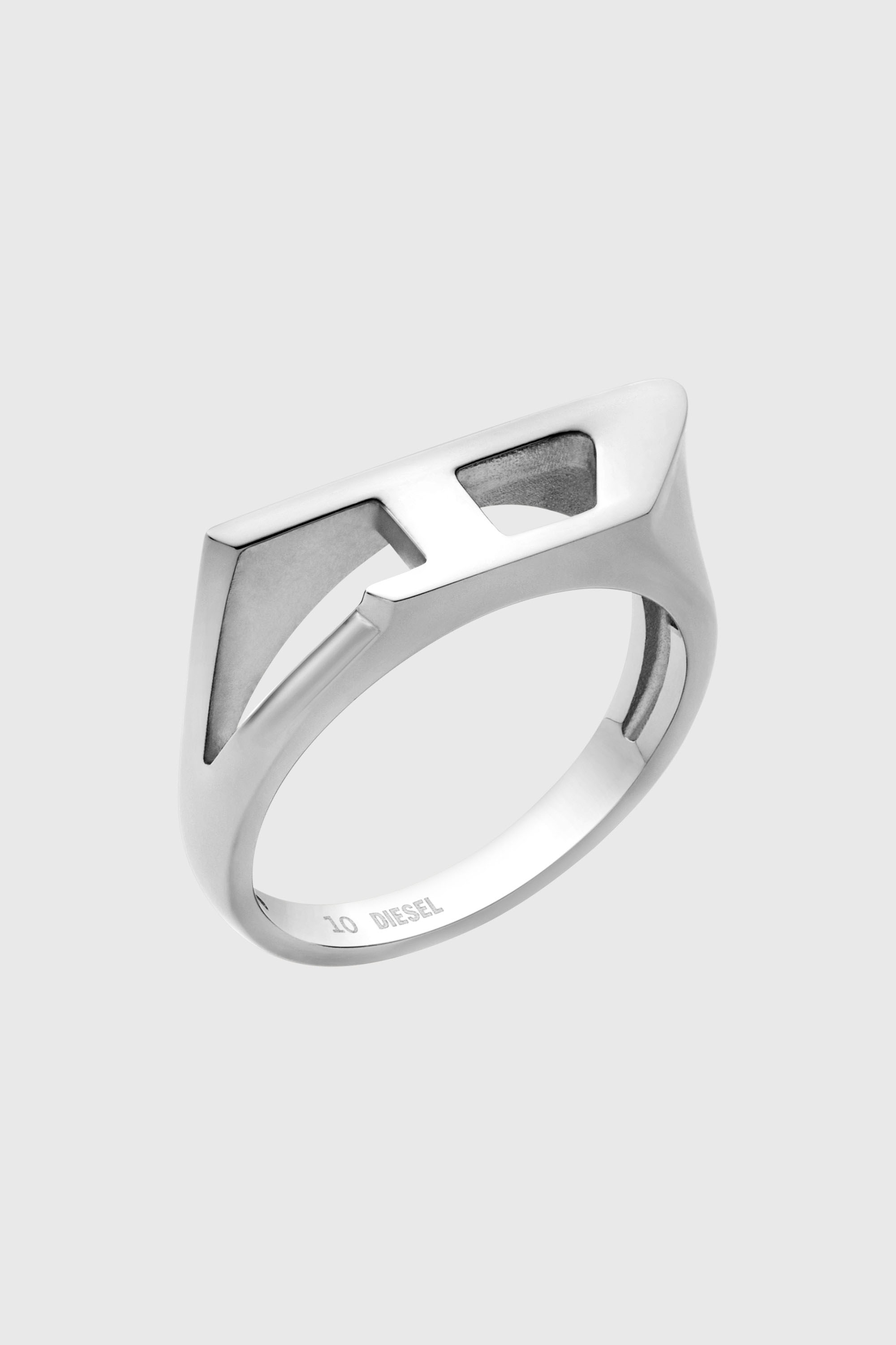 Diesel - DX1638040 JEWELLERY, Unisex Siegelring aus Edelstahl in Silber - 1