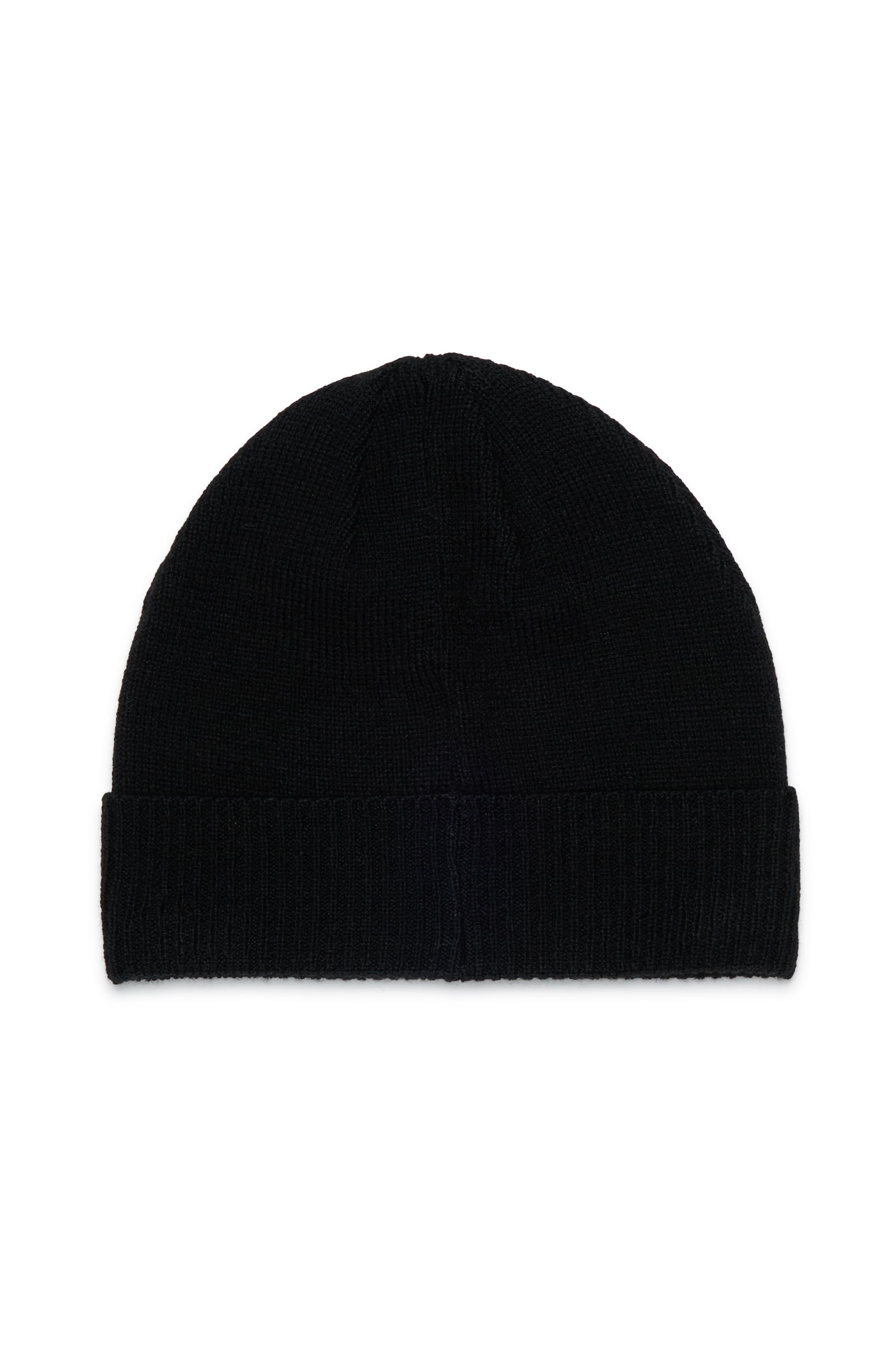 Diesel - FBAND, Unisex Beanie aus Wollmischung mit Logo in Schwarz - 2
