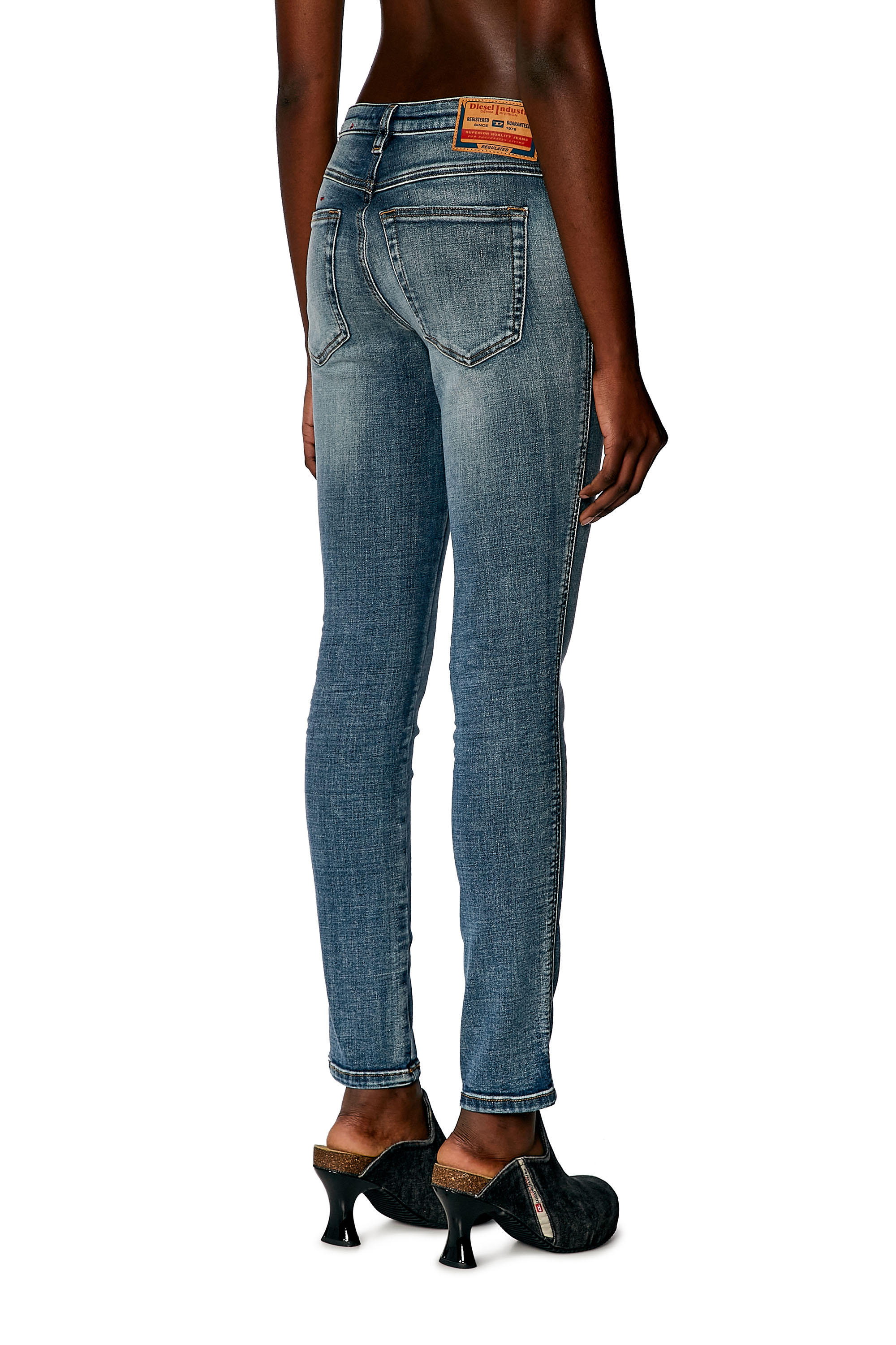 Diesel - Skinny Jeans 2015 Babhila 0PFAW, Mittelblau - Image 2