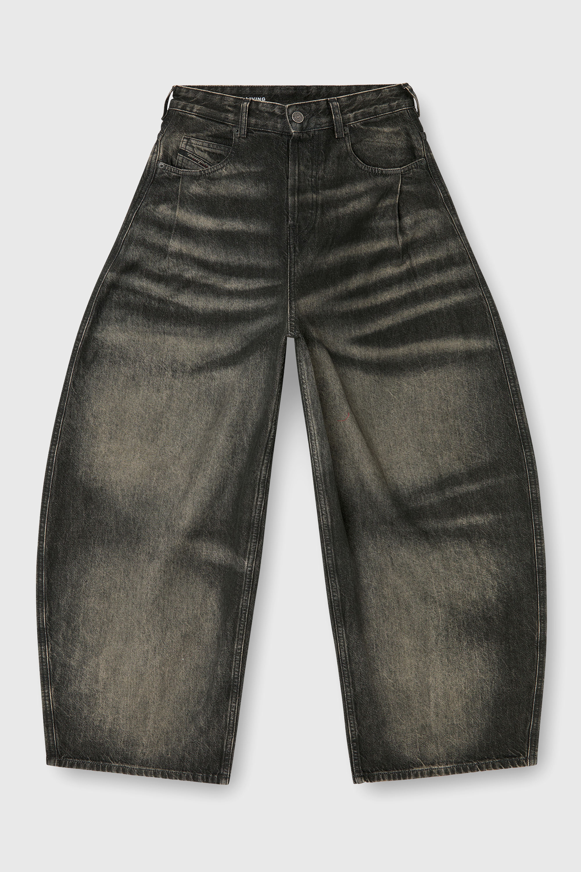 Diesel - Damen Relaxed Jeans 1987 D-Khelz 09R33, Schwarz/Dunkelgrau - 2