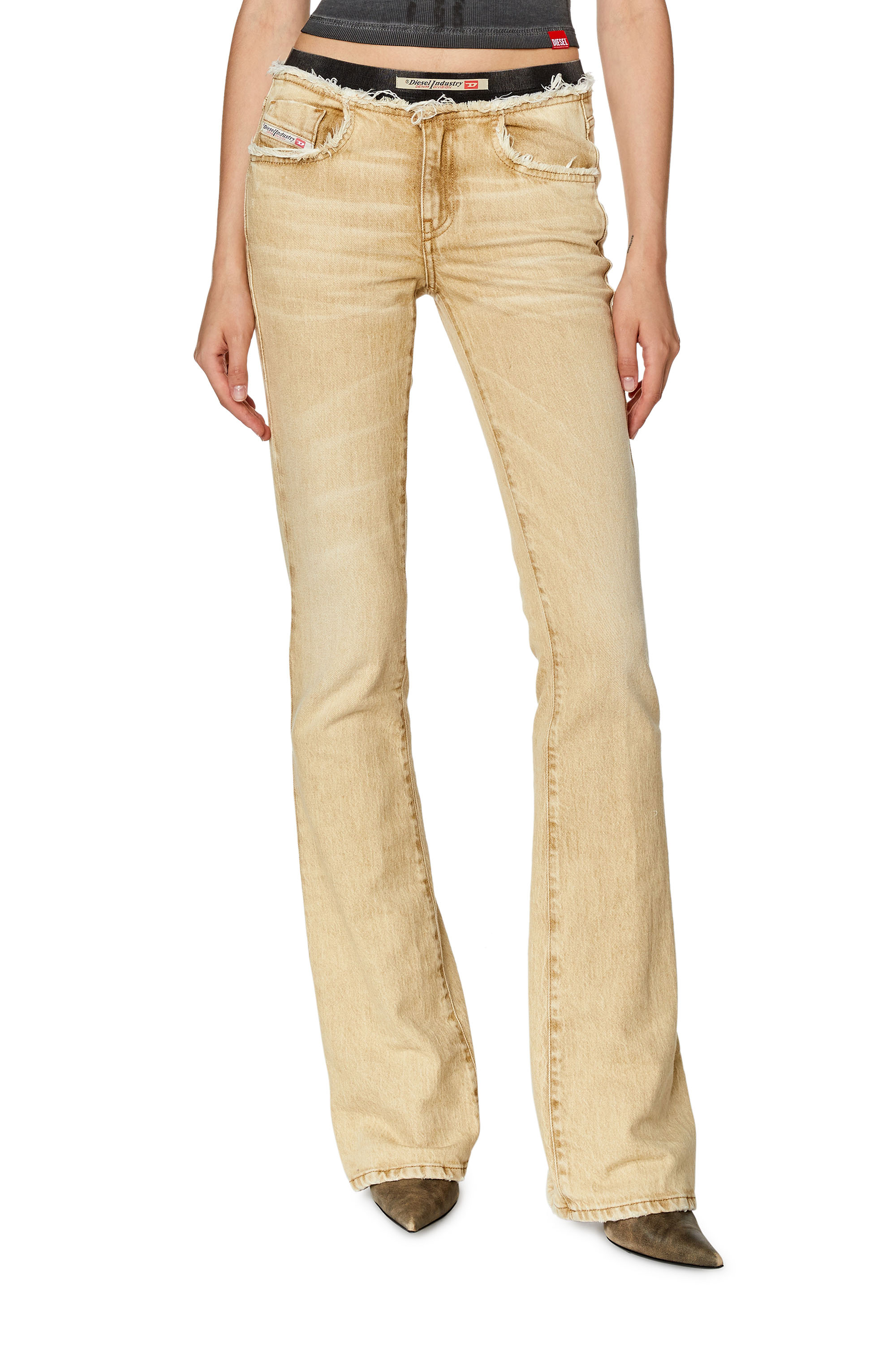 Diesel - Bootcut and Flare Jeans 1969 D-Ebbey 09G94, Hellbraun - Image 2