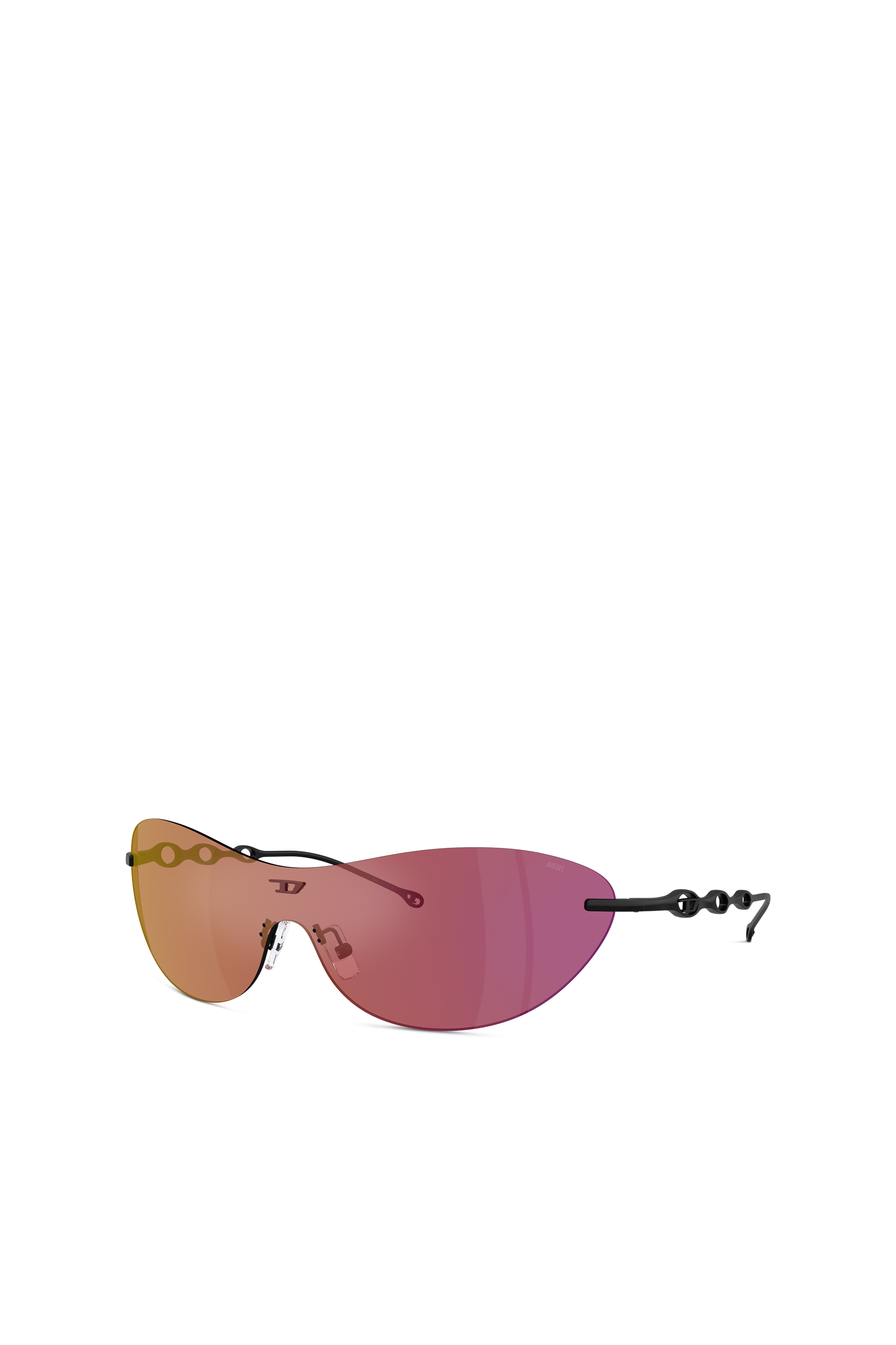 Diesel - 0DL1006, Unisex Ovale Sonnenbrille in Dunkelviolett - 4