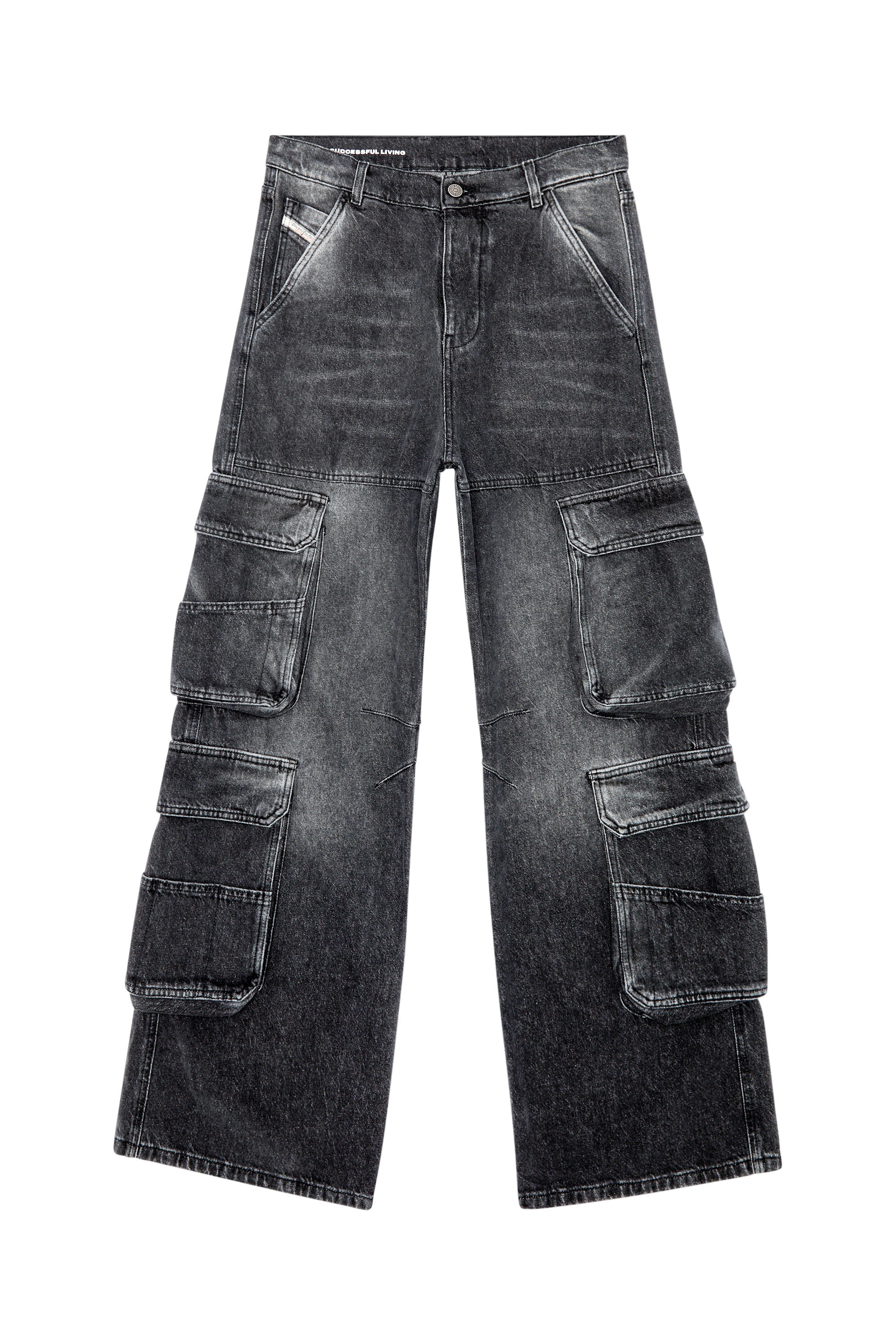 Diesel - Straight Jeans 1996 D-Sire 0HLAA, Schwarz/Dunkelgrau - Image 3