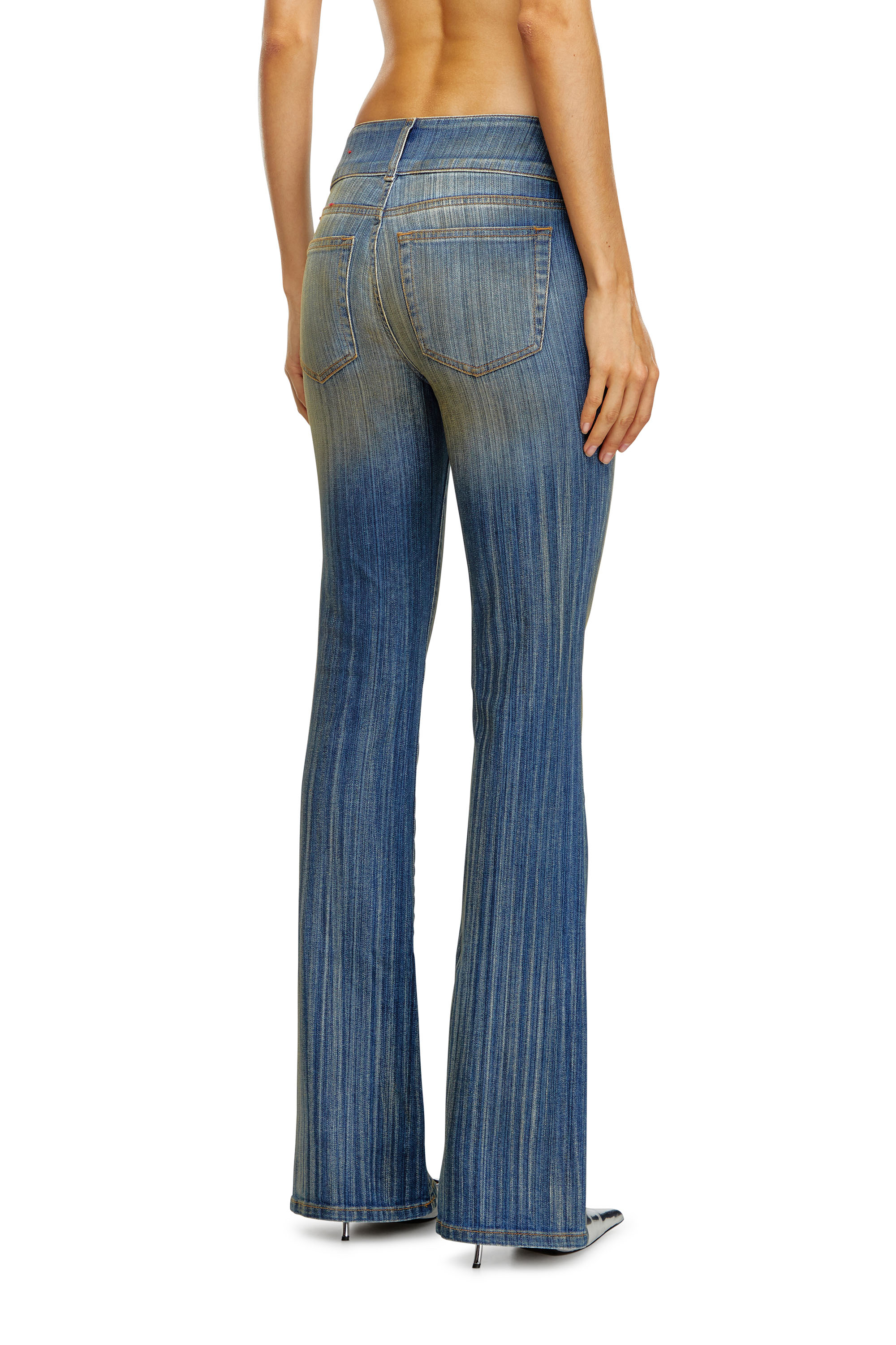Diesel - Woman Bootcut and Flare Jeans D-Propol 0CBCX, Medium blue - Image 4